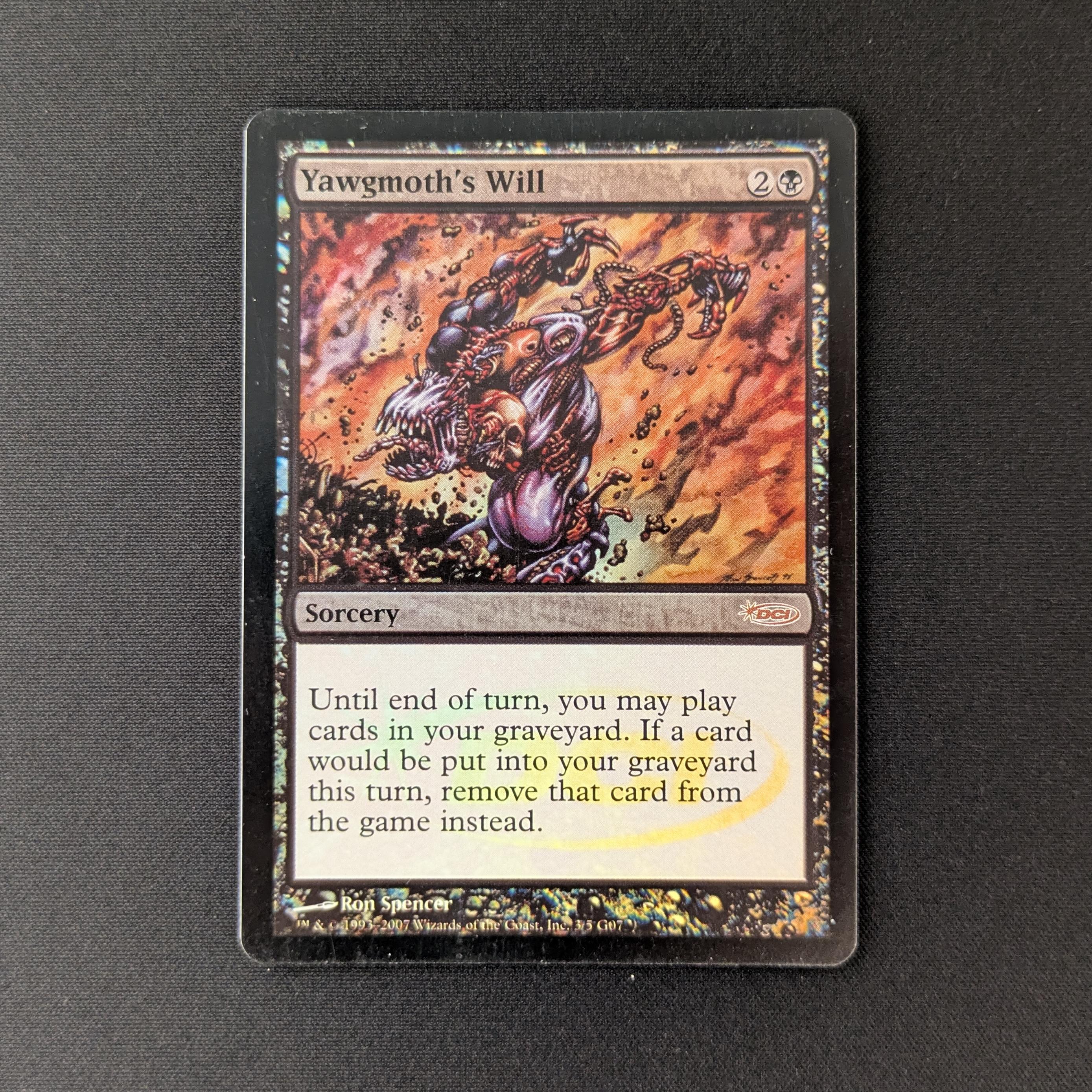 MTG Singles - [FOIL] Yawgmoth's Will - Judge Rewards Promos - EX - 