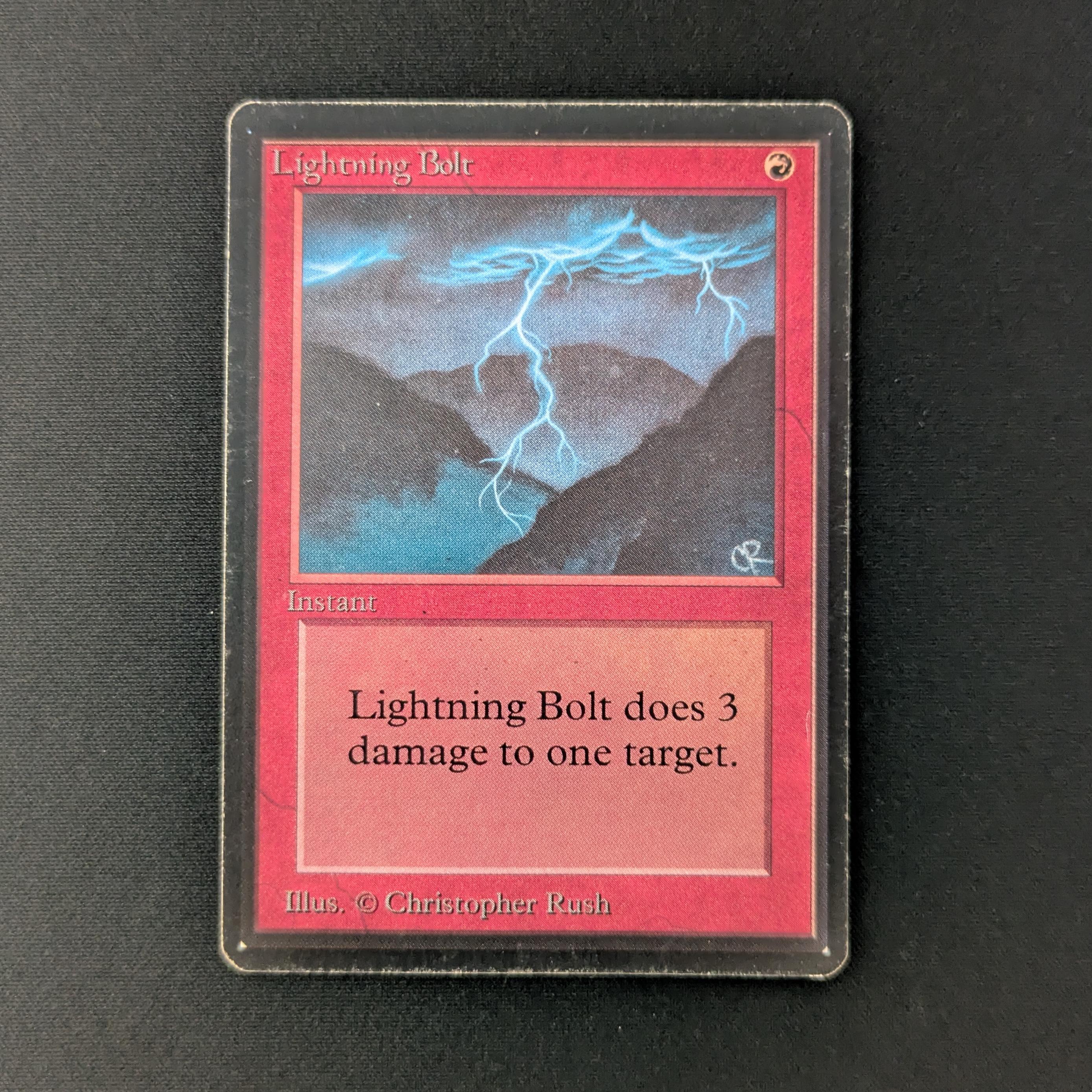 MTG Singles - Lightning Bolt - Beta - LP - 27882