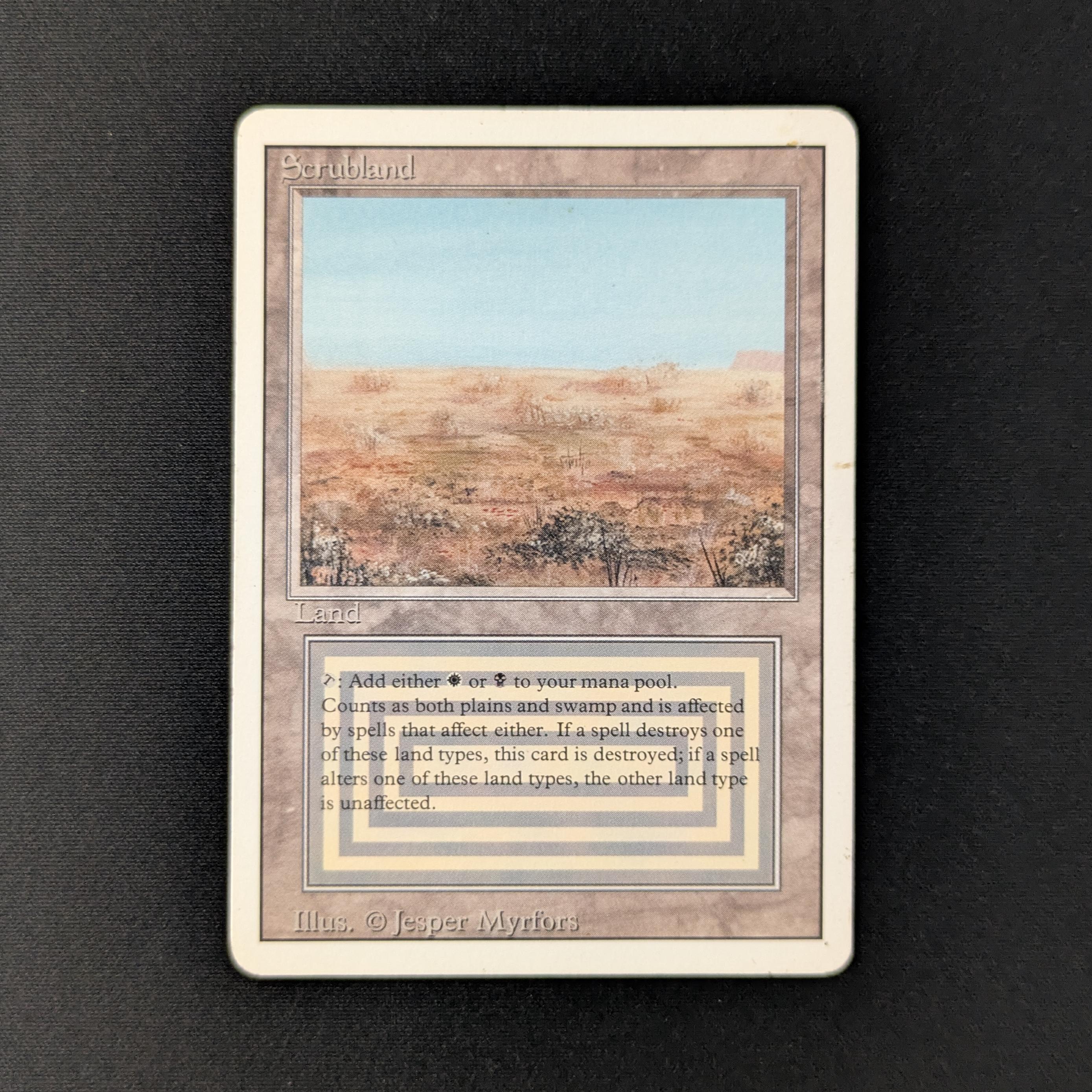MTG Singles - Scrubland - Revised - 