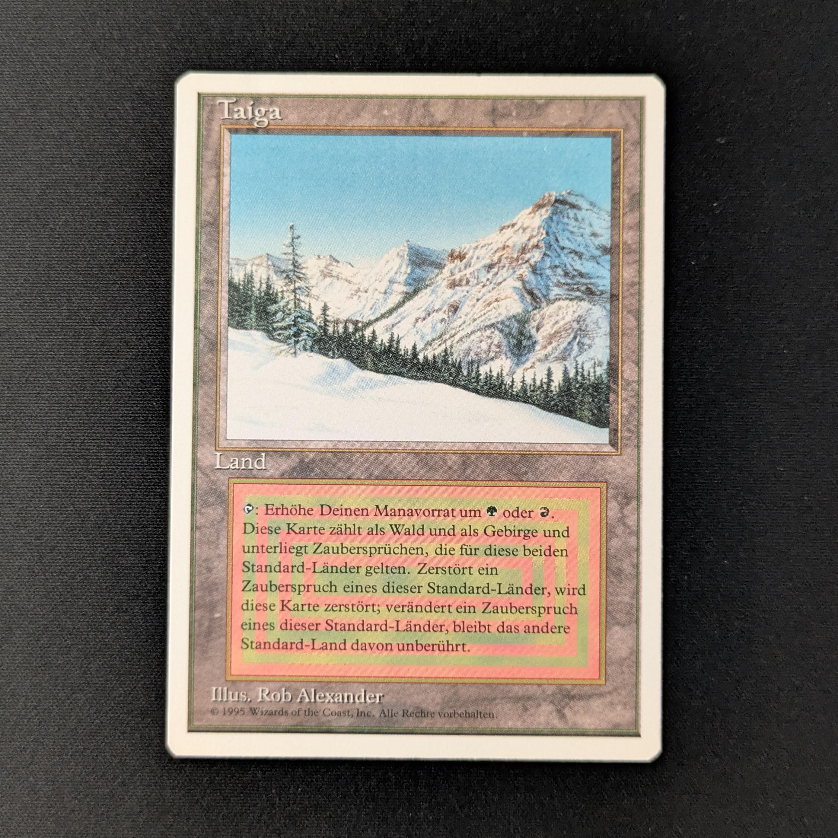 MTG Singles - Taiga - Foreign White Bordered - German - GD - 27932
