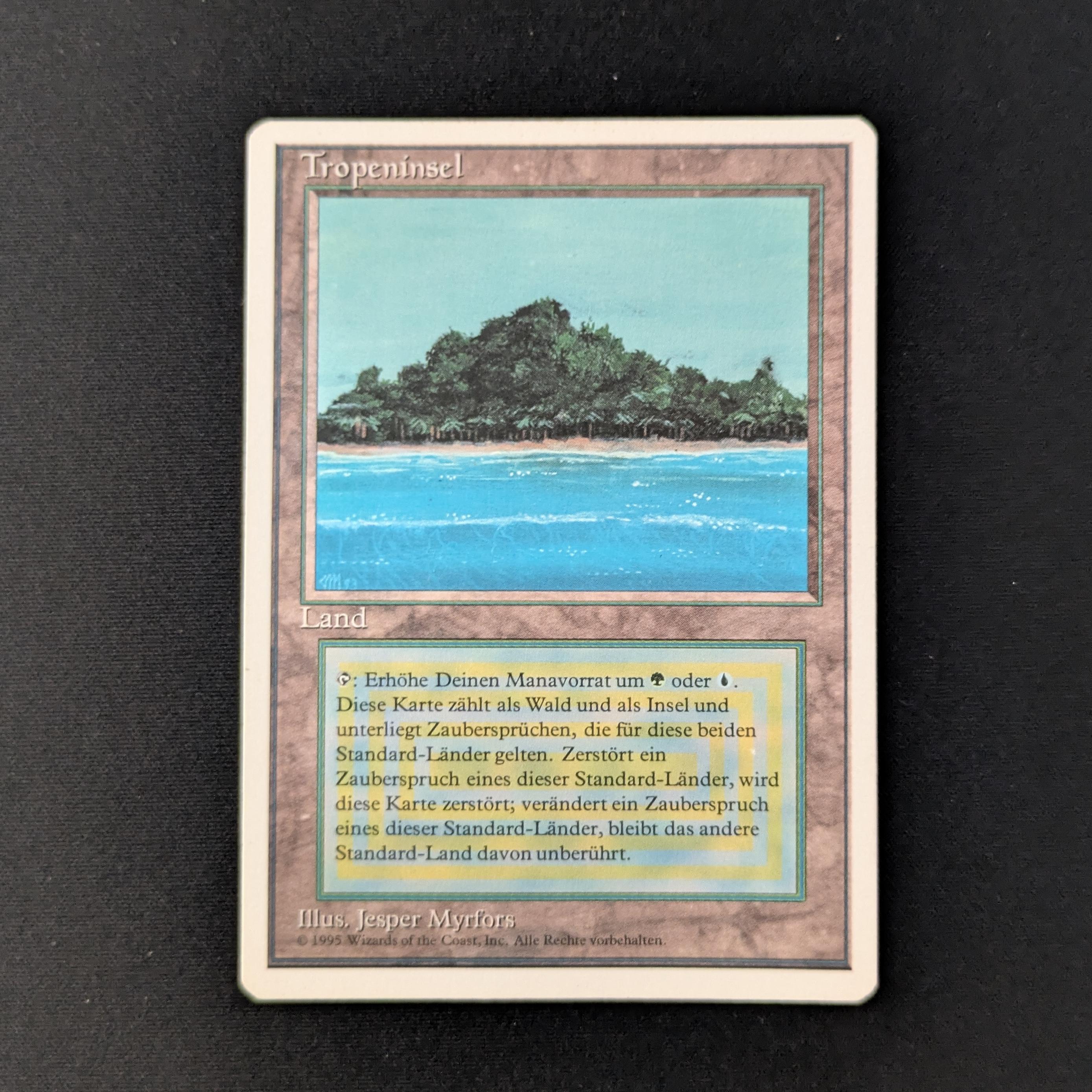 MTG Singles - Tropical Island - Foreign White Bordered - German - GD - 27935