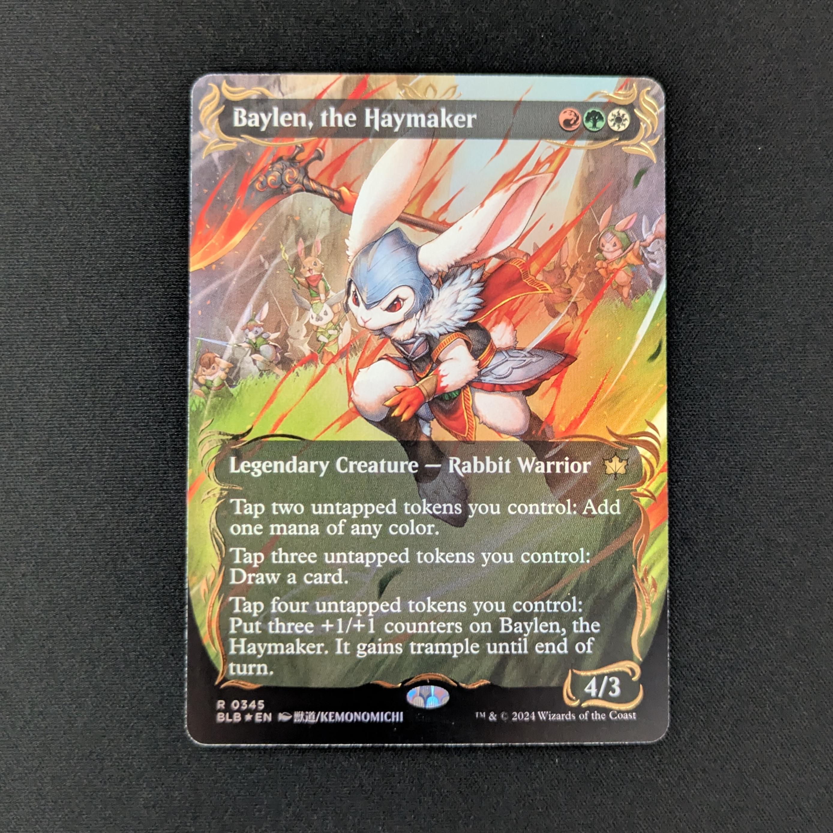 MTG Singles - [FOIL] Baylen, the Haymaker (Raised Foil) - Bloomburrow: Extras - NM - 