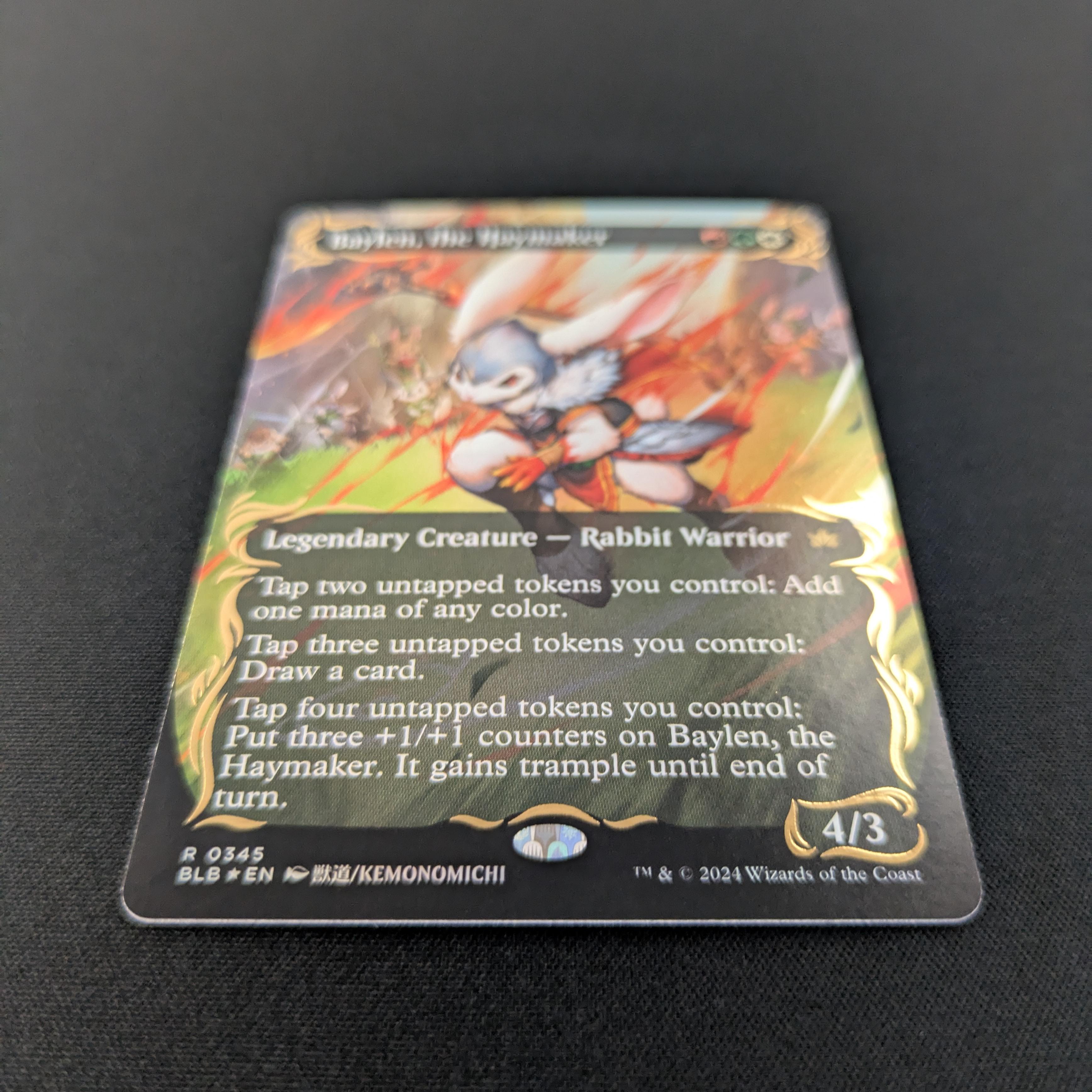 MTG Singles - [FOIL] Baylen, the Haymaker (Raised Foil) - Bloomburrow: Extras - NM - 