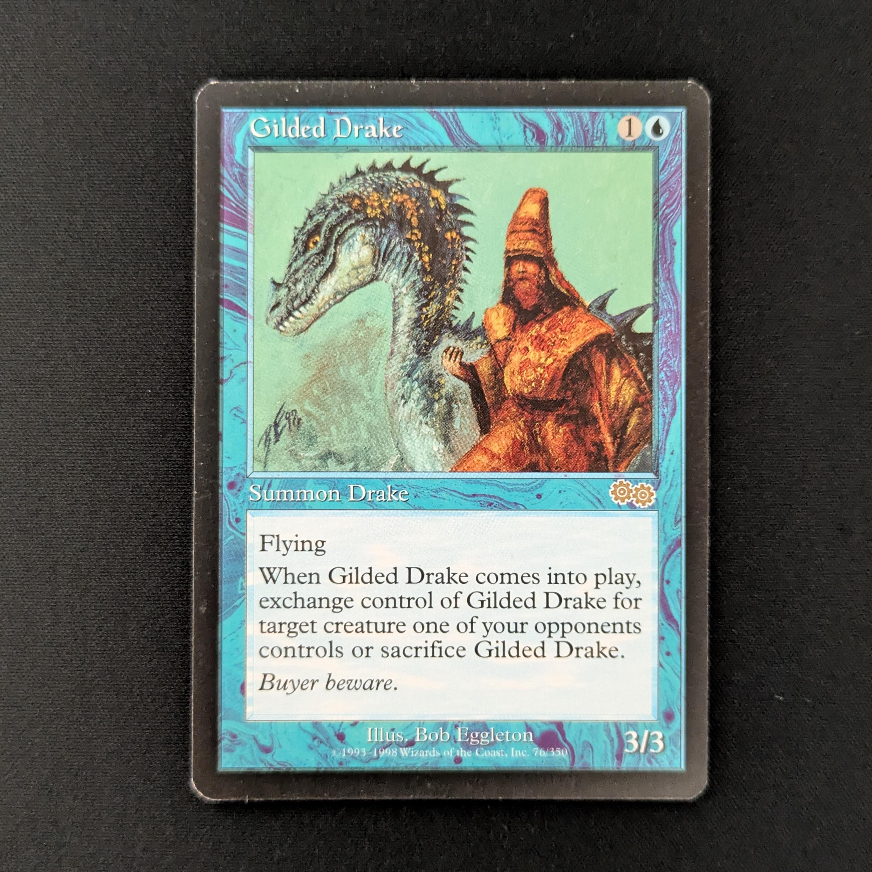 MTG Singles - Gilded Drake - Urza's Saga - English - EX - 28168