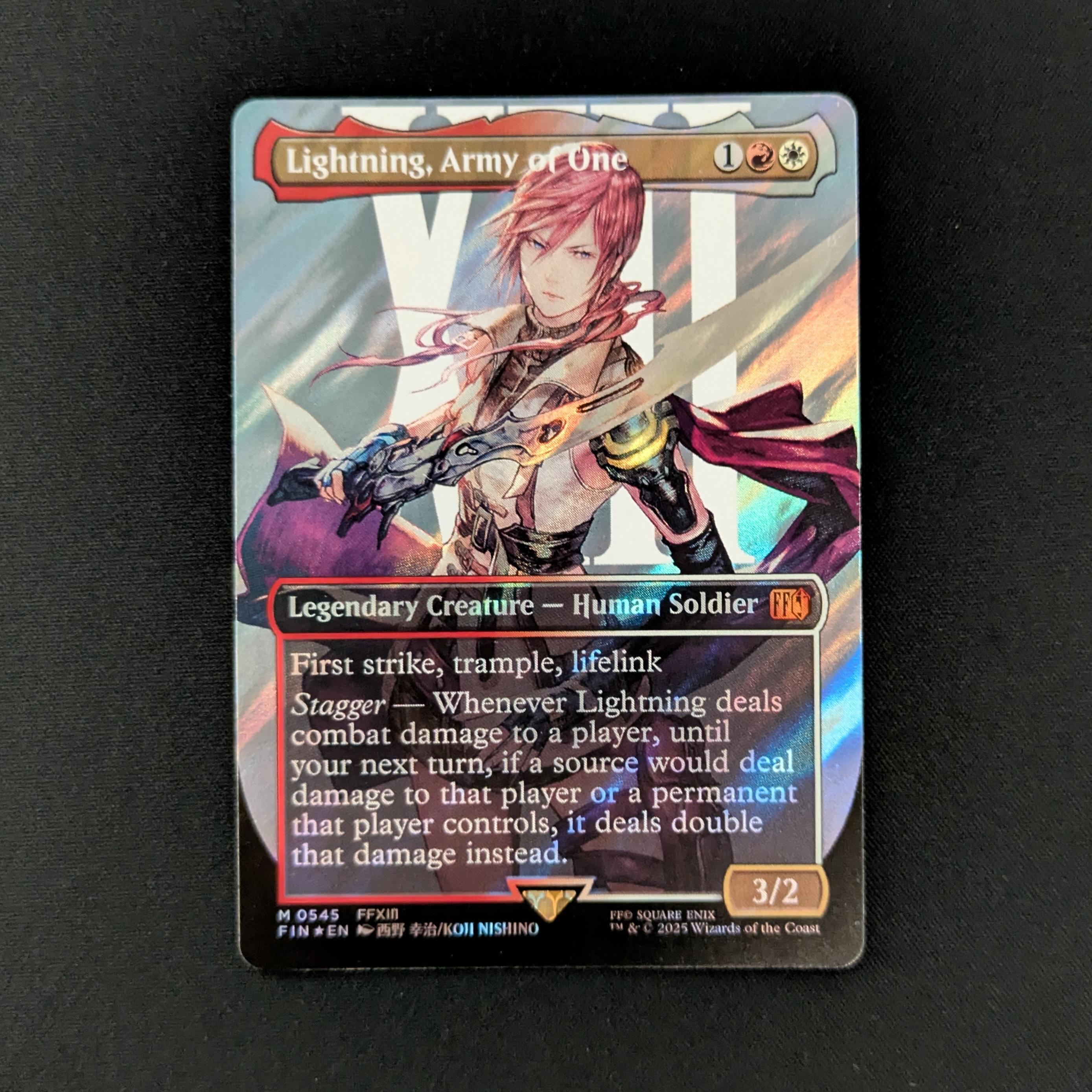 MTG Singles - [FOIL] Lightning, Army of One (Surge Foil) - Magic the Gathering: Final Fantasy - Extras - NM - 