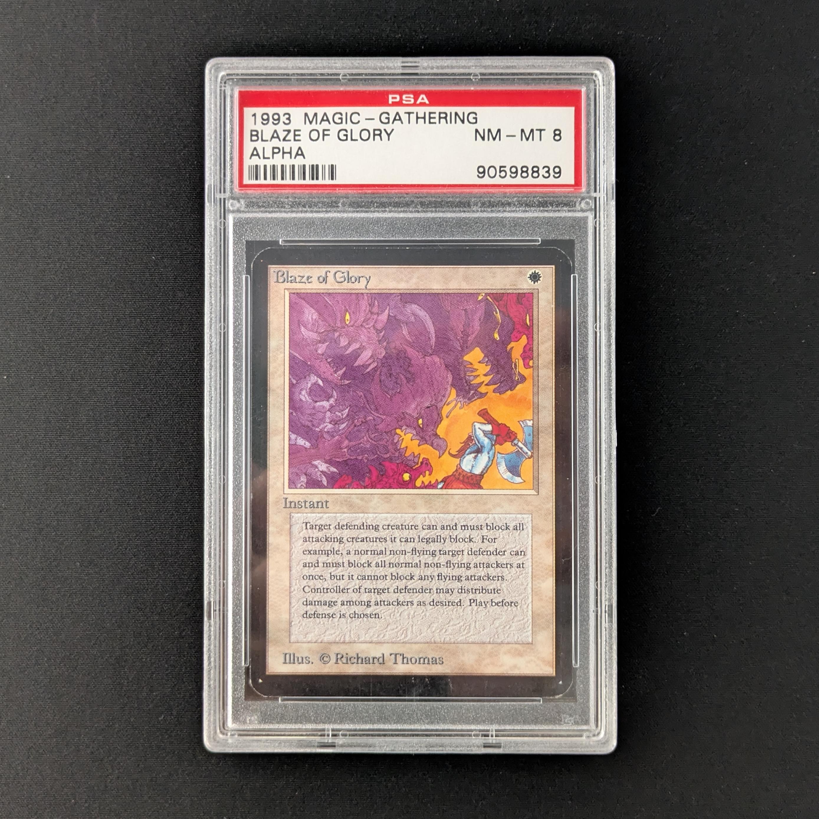 MTG Singles - Blaze of Glory - Alpha - PSA 8 - 28192