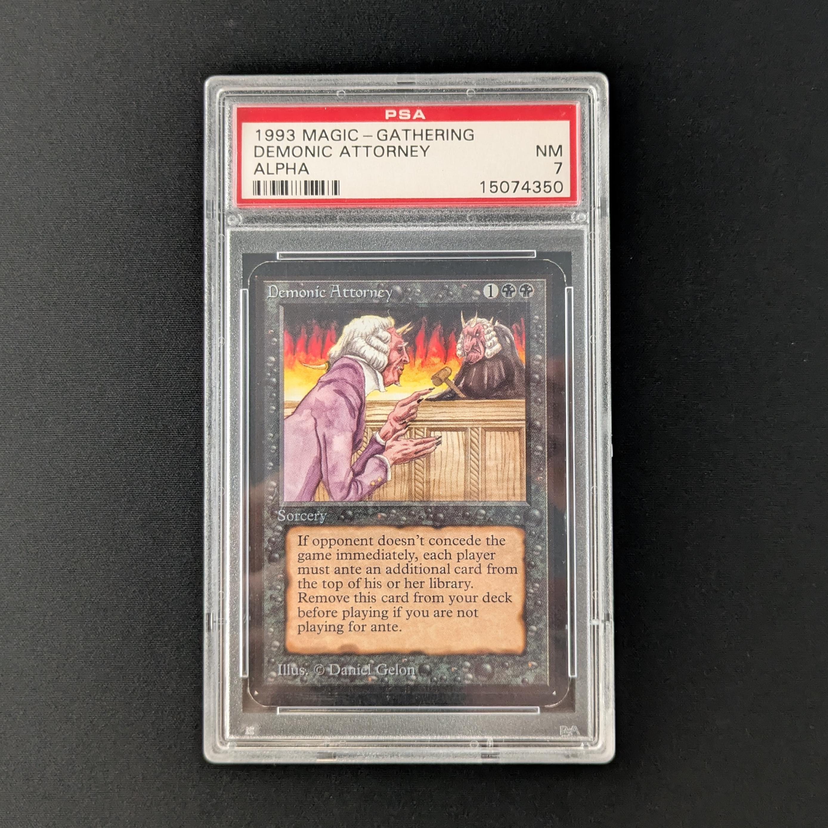 MTG Singles - Demonic Attorney - Alpha - PSA 7 - 28198
