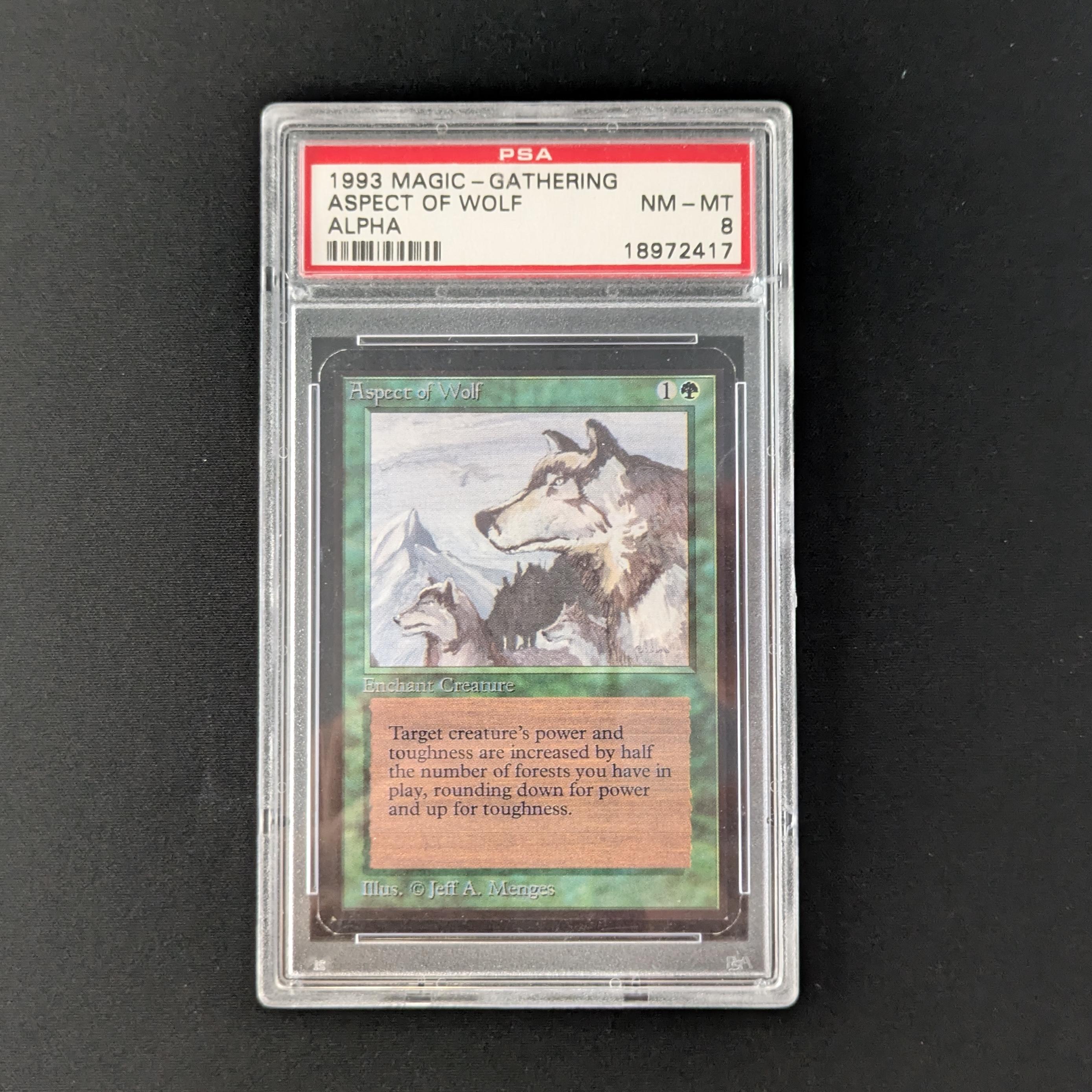 MTG Singles - Aspect of Wolf - Alpha - PSA 8 - 28203