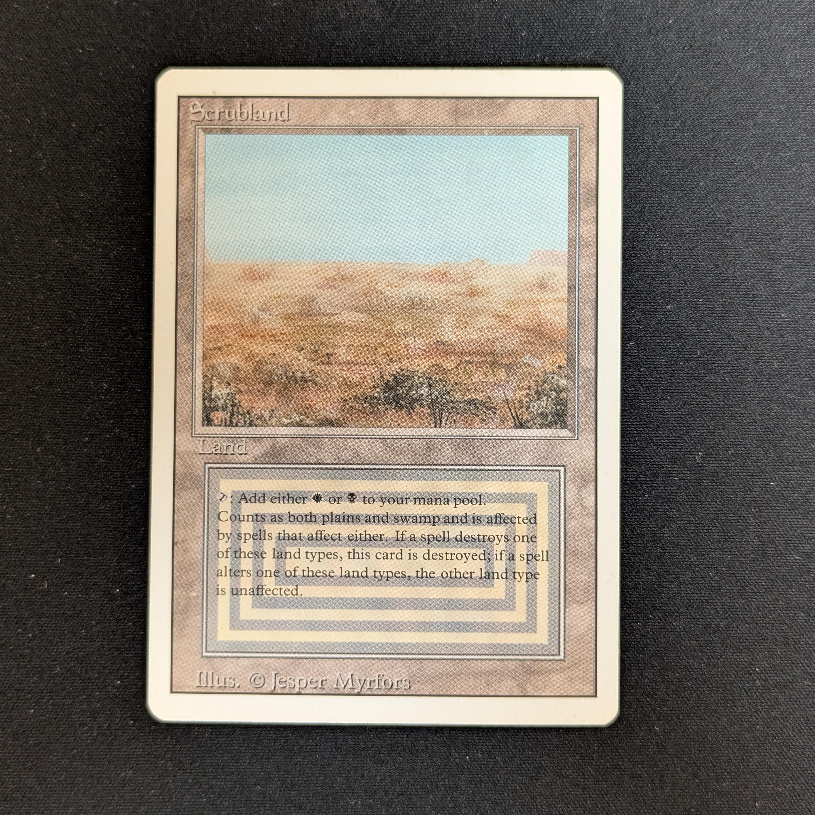 mtg scrubland 英語 ② Scrubland - Revised