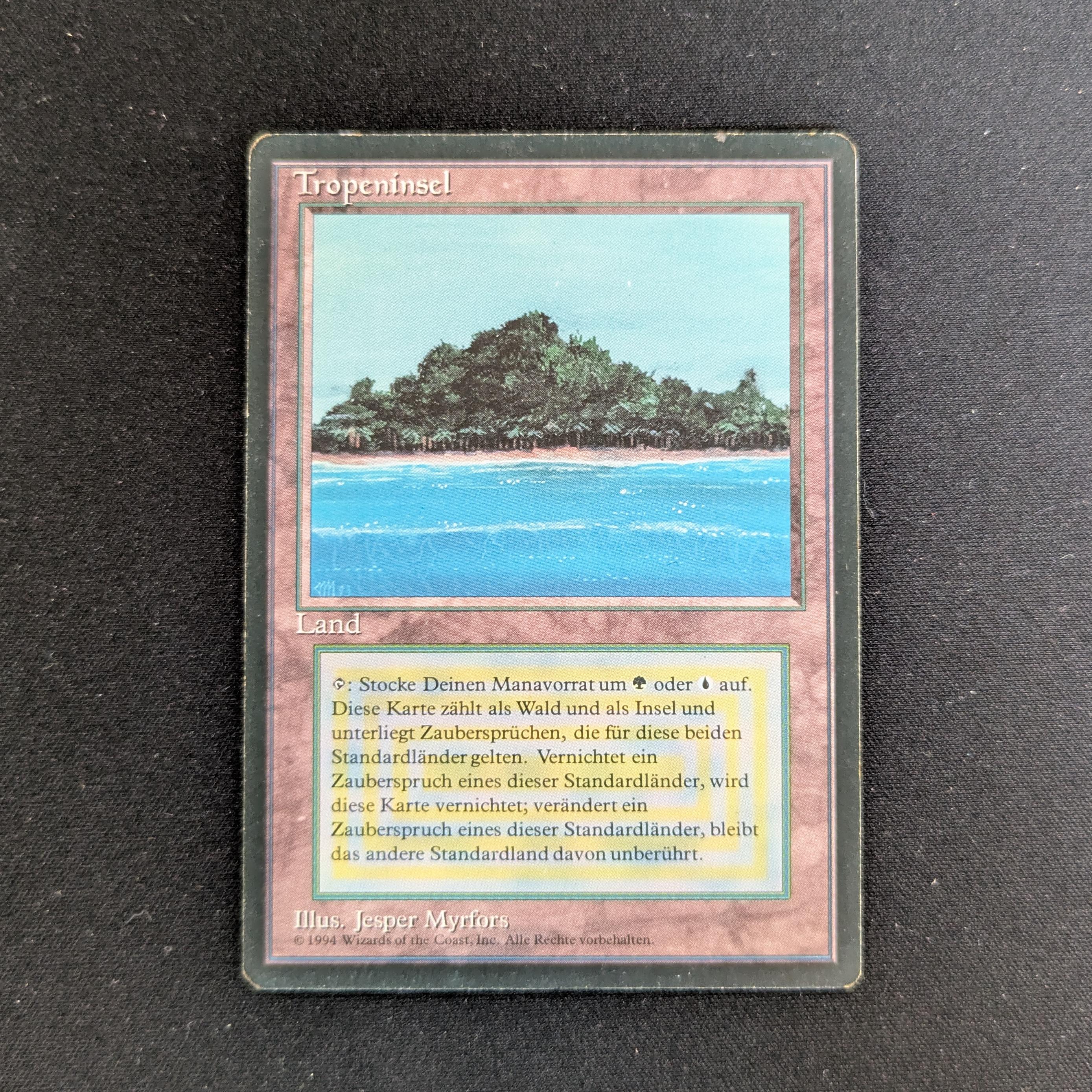 MTG Singles - Tropical Island - Foreign Black Bordered - German - PL - INKED - 28302