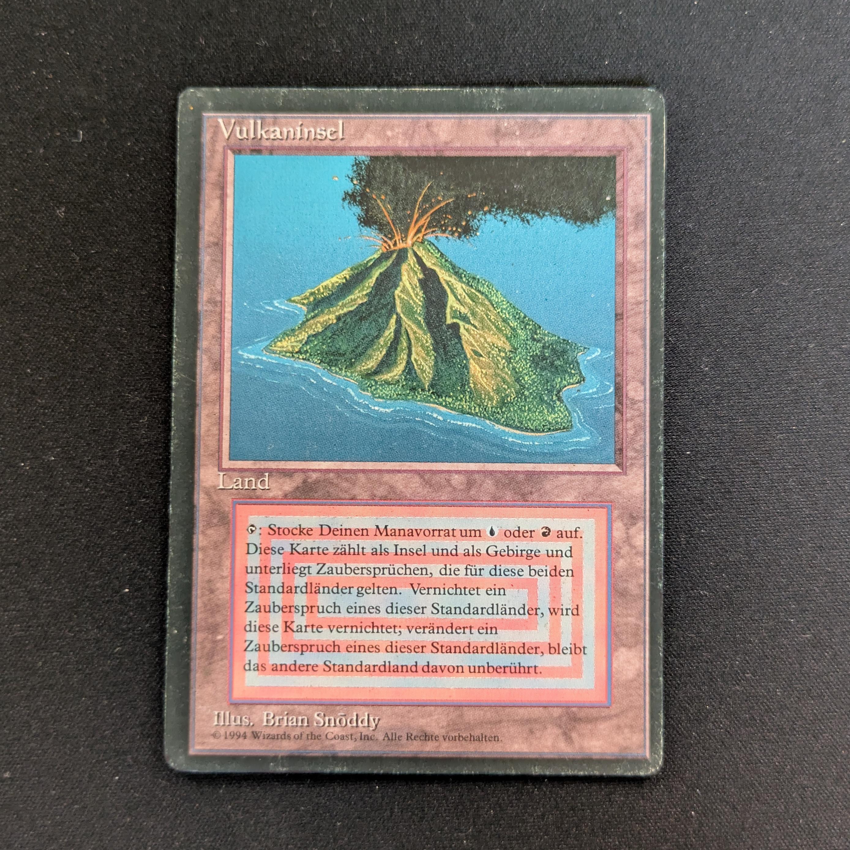 MTG Singles - Volcanic Island - Foreign Black Bordered - German - PL - INKED - 28312