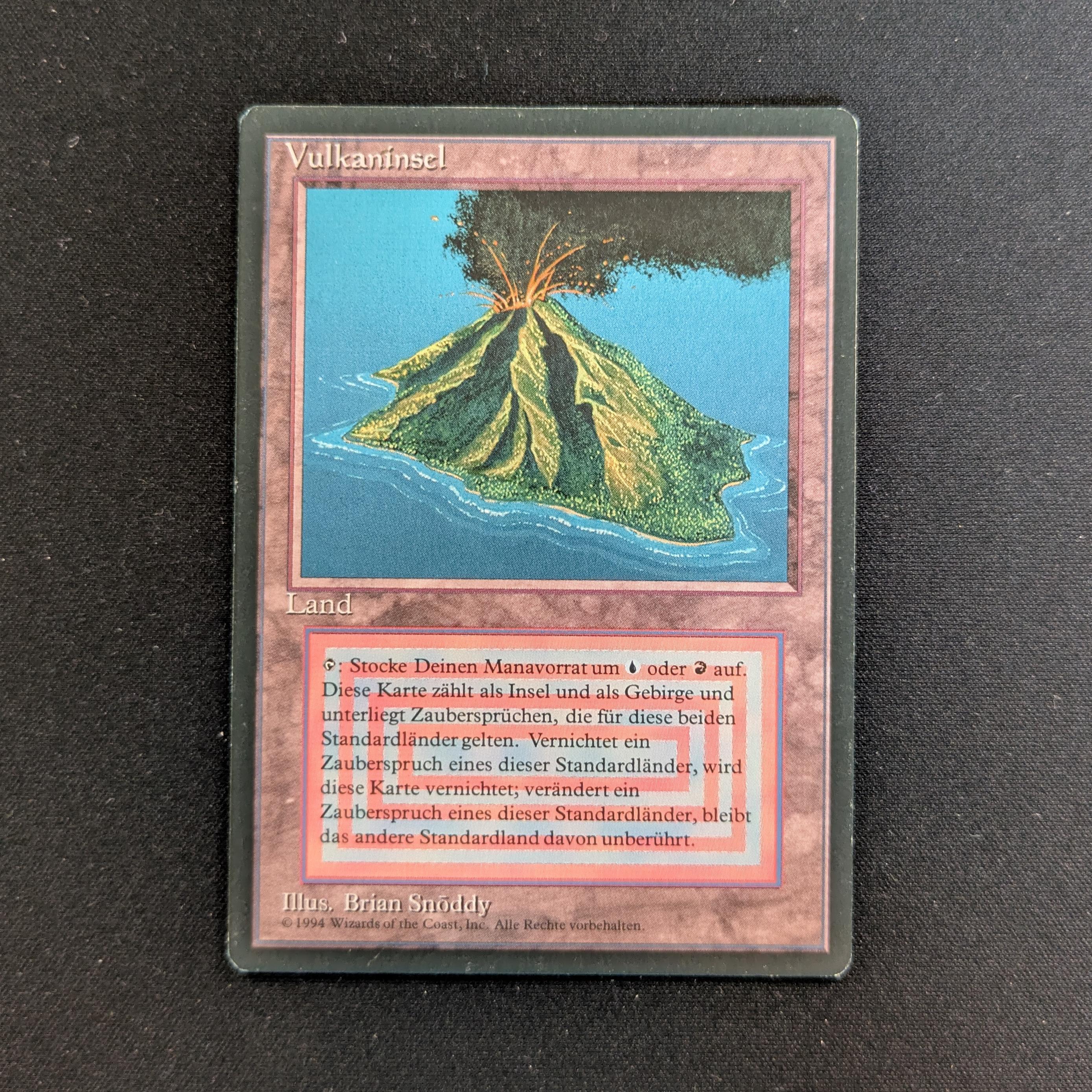 MTG Singles - Volcanic Island - Foreign Black Bordered - German - PL - INKED - 28313