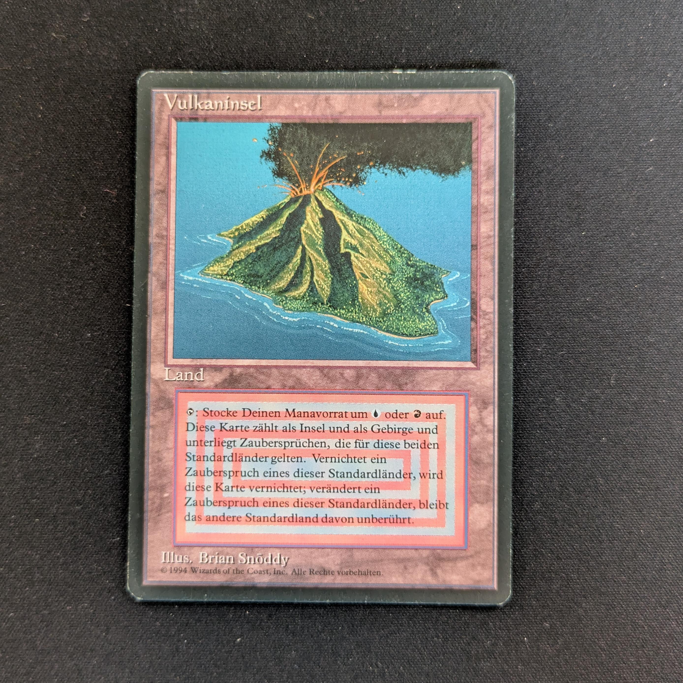 MTG Singles - Volcanic Island - Foreign Black Bordered - German - PL - INKED - 28314
