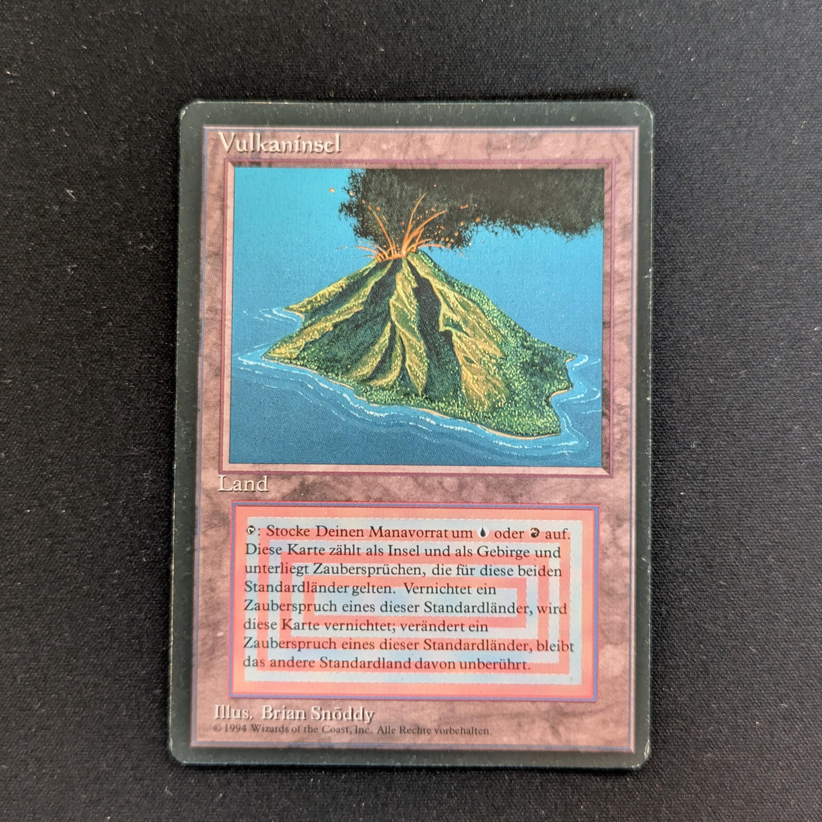 MTG Singles - Volcanic Island - Foreign Black Bordered - German - PL - INKED - 28315