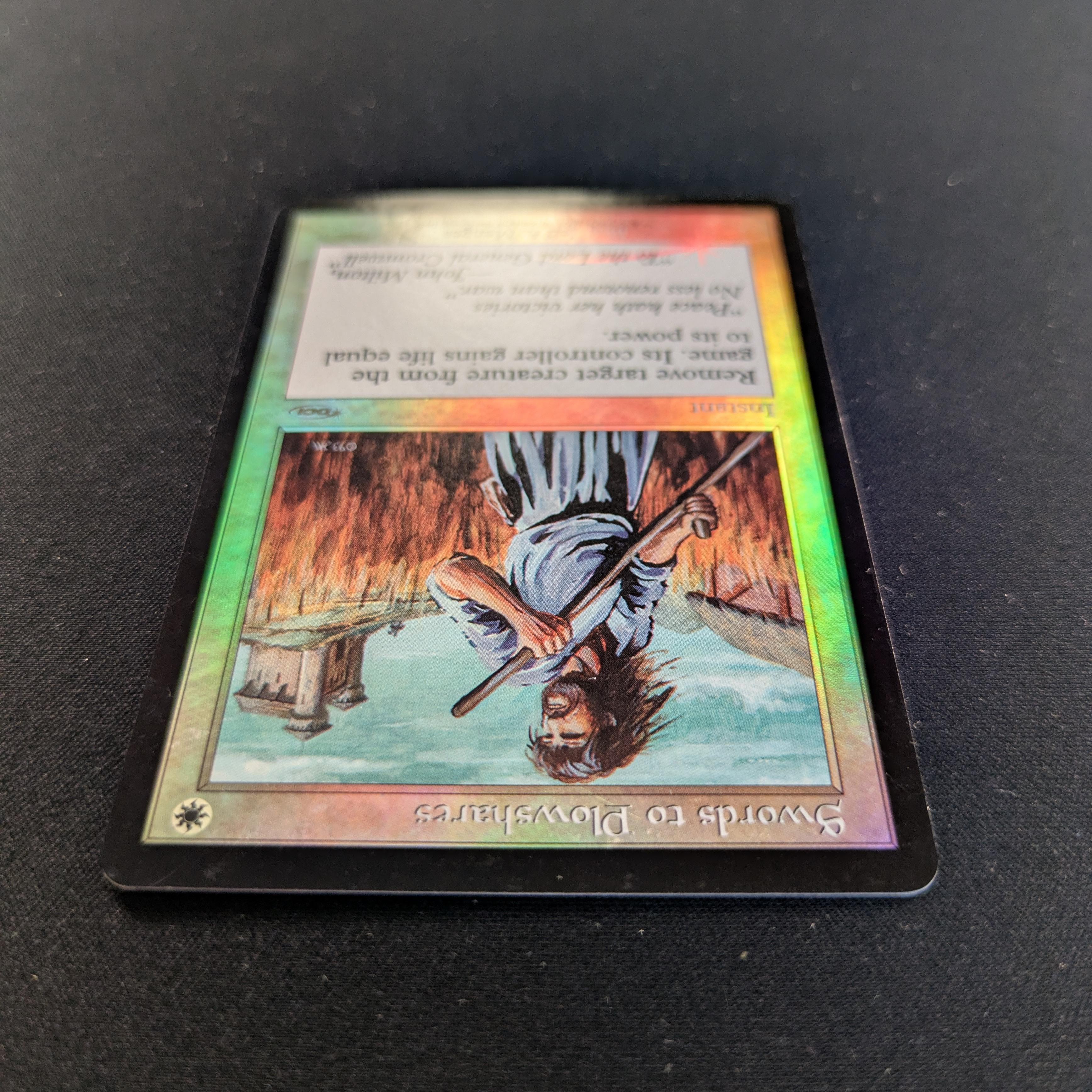 MTG Singles - [FOIL] Swords to Plowshares - Friday Night Magic Promos - EX - 