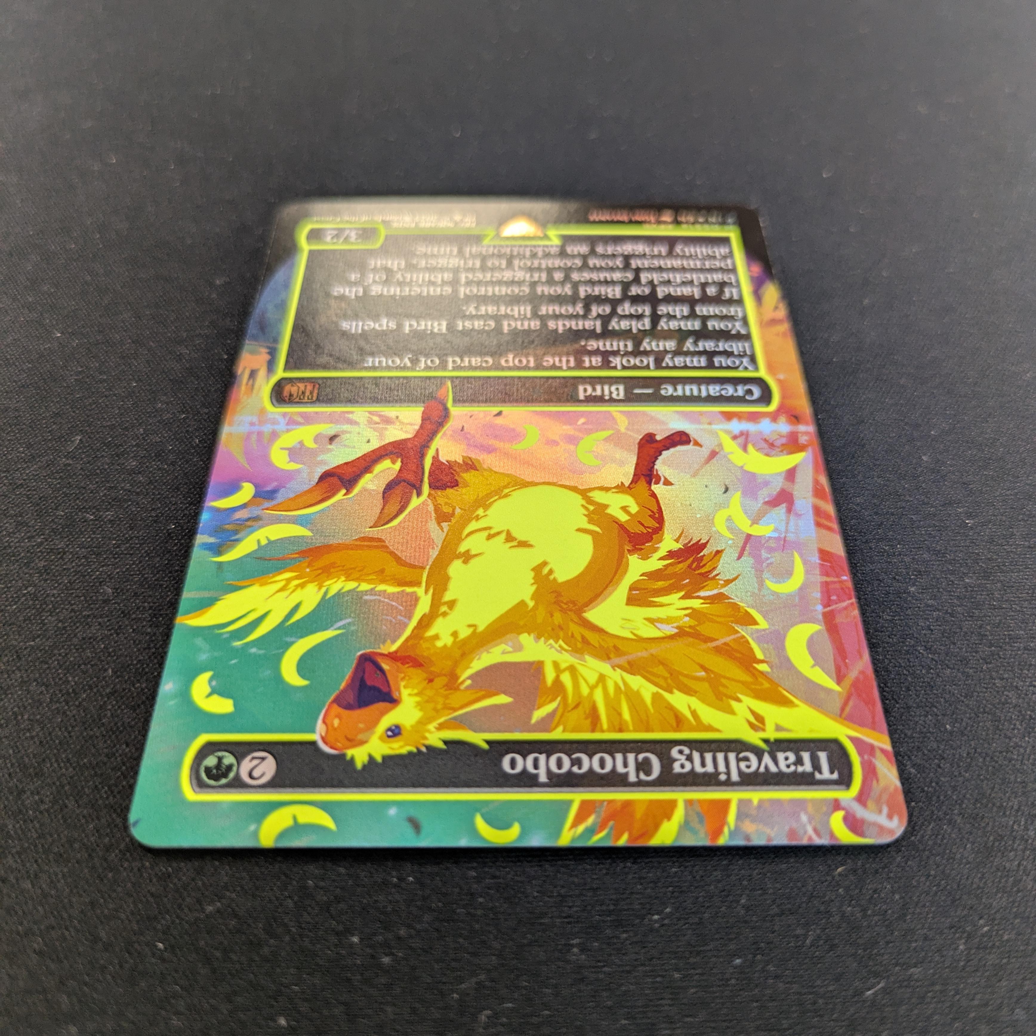MTG Singles - [FOIL] Traveling Chocobo (Neon Ink Yellow) - Magic: The Gathering - FINAL FANTASY: Extras - NM - 