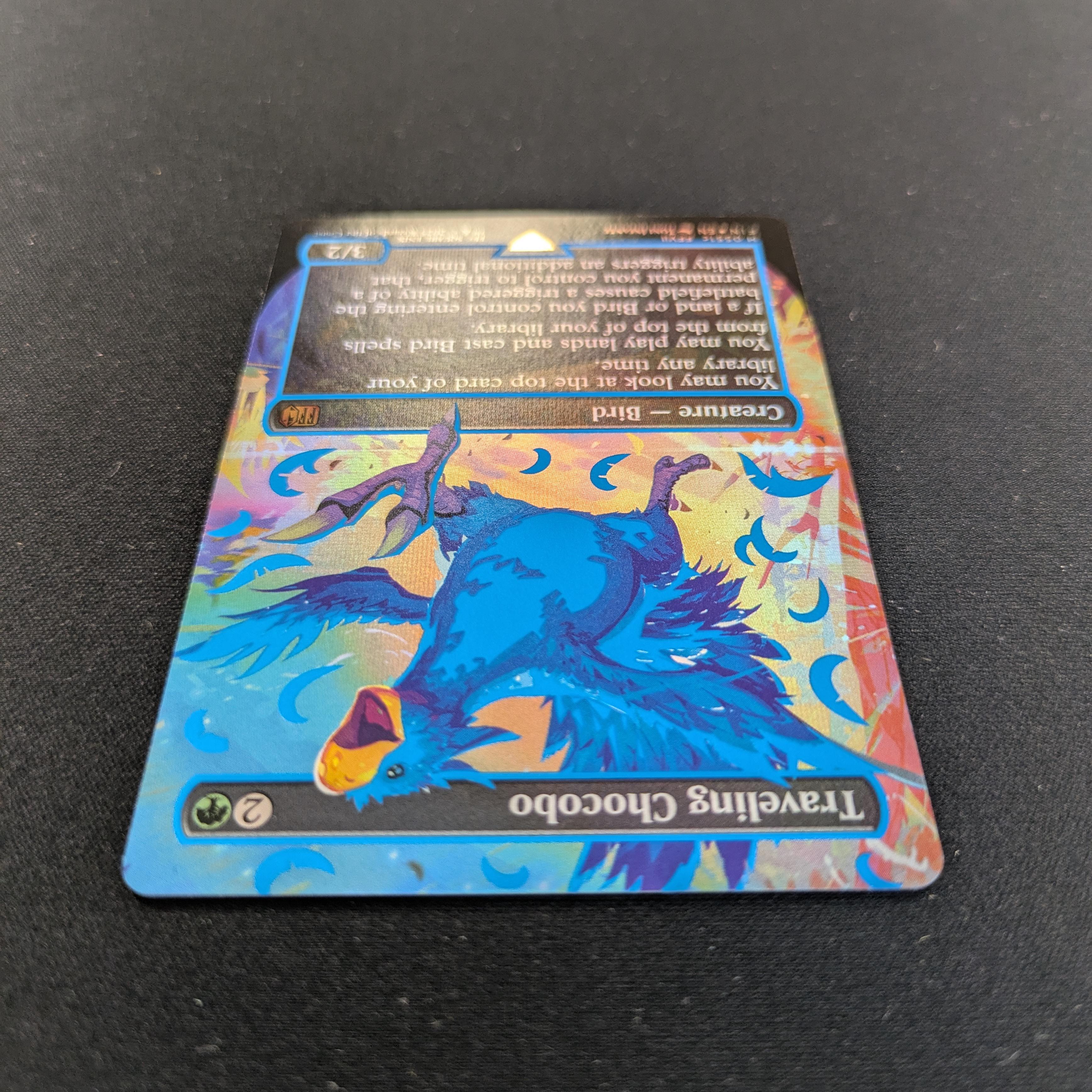 MTG Singles - [FOIL] Traveling Chocobo (Neon Ink Blue) - Magic: The Gathering - FINAL FANTASY: Extras - NM - 