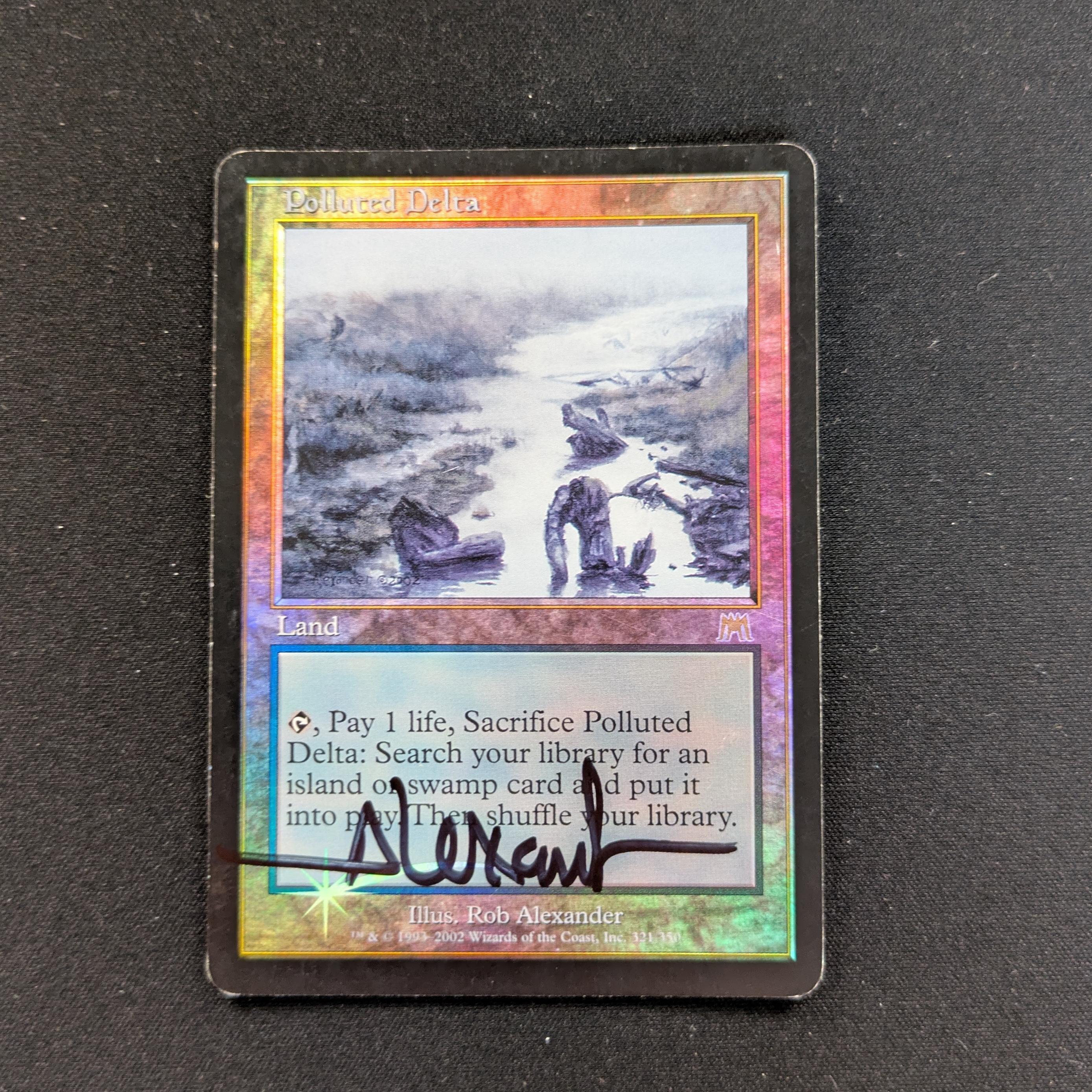 MTG Singles - [FOIL] Polluted Delta - Onslaught - PL, SIGNED - 