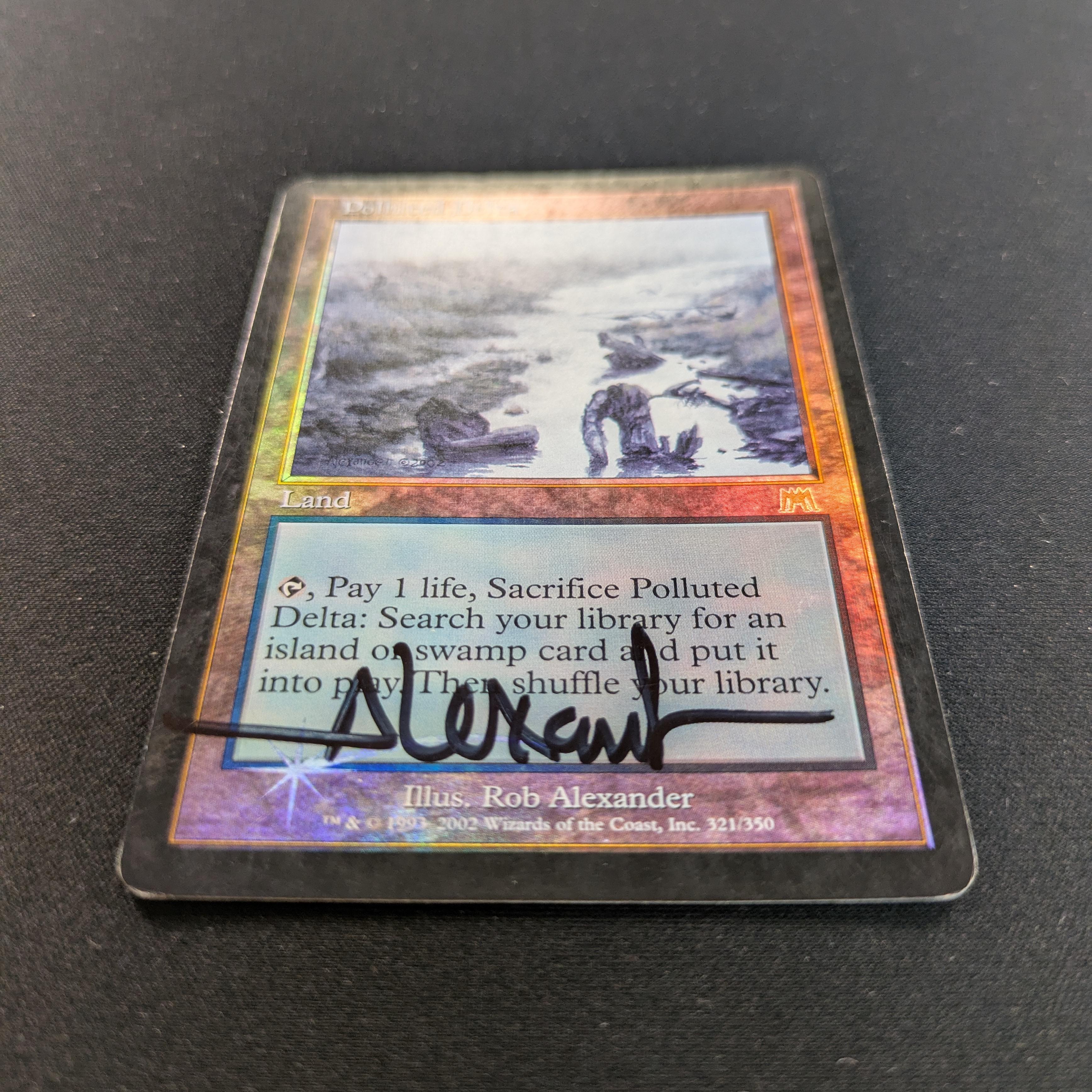 MTG Singles - [FOIL] Polluted Delta - Onslaught - PL, SIGNED - 