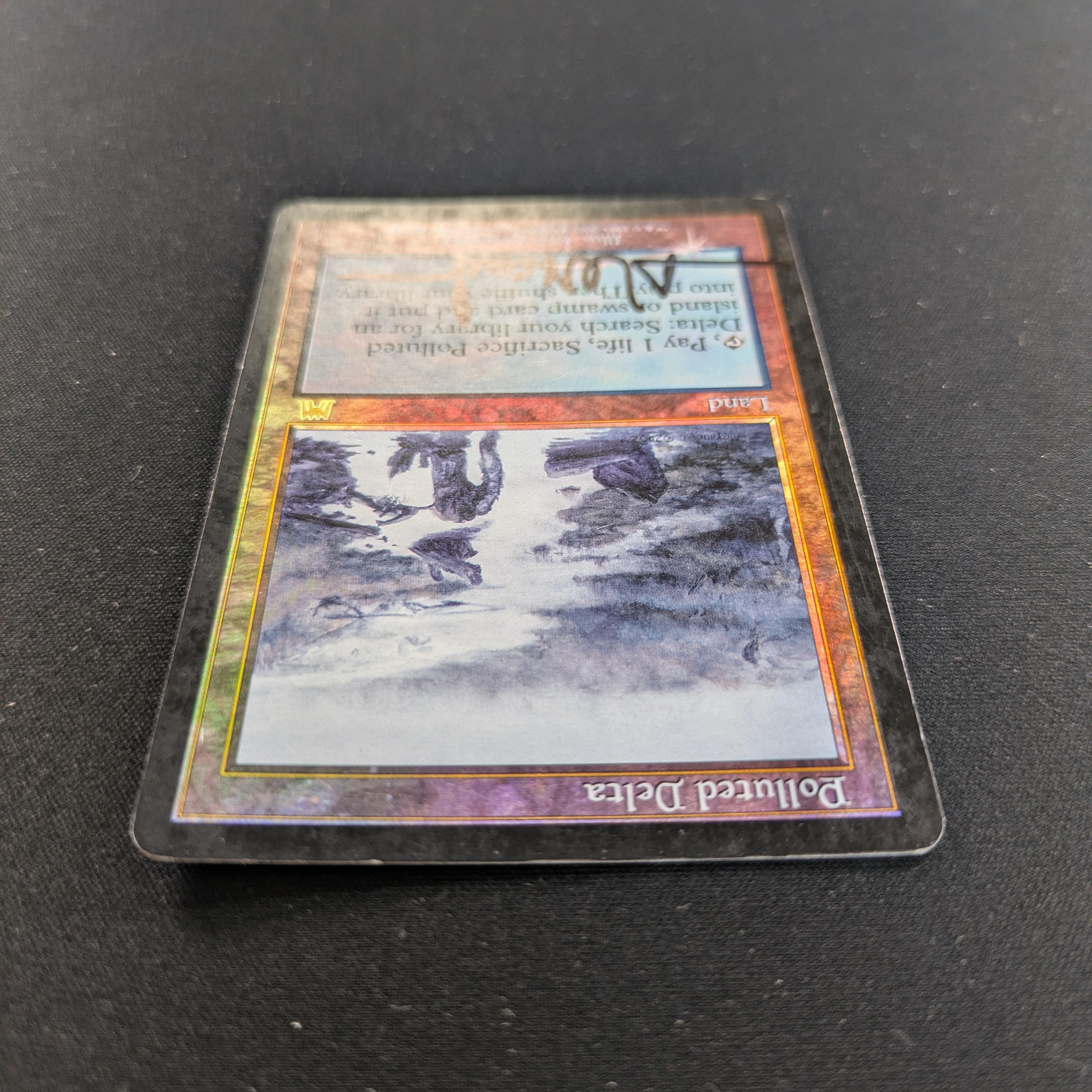 MTG Singles - [FOIL] Polluted Delta - Onslaught - PL, SIGNED - 