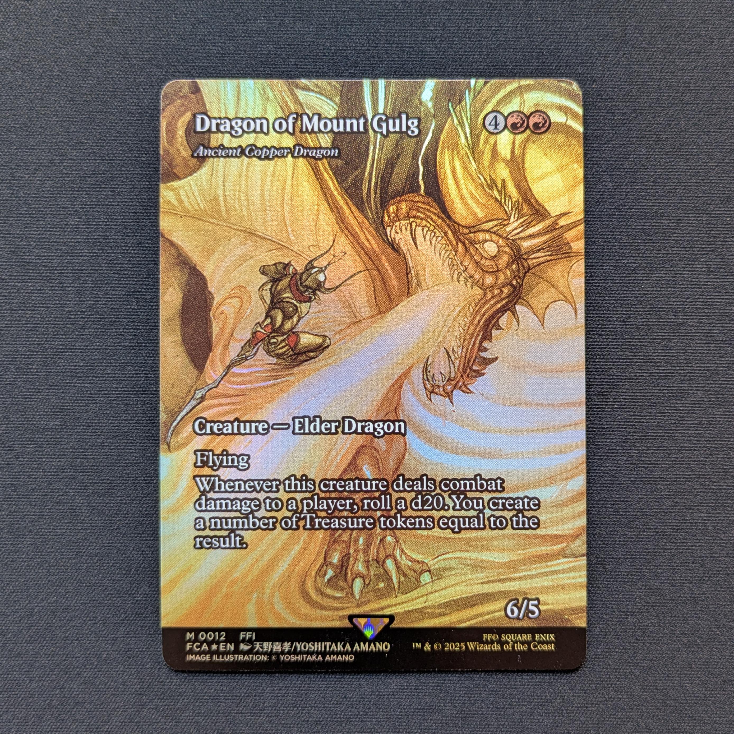 MTG Singles - [FOIL] Ancient Copper Dragon (Borderless) - Magic: The Gathering - FINAL FANTASY Through the Ages - NM - 