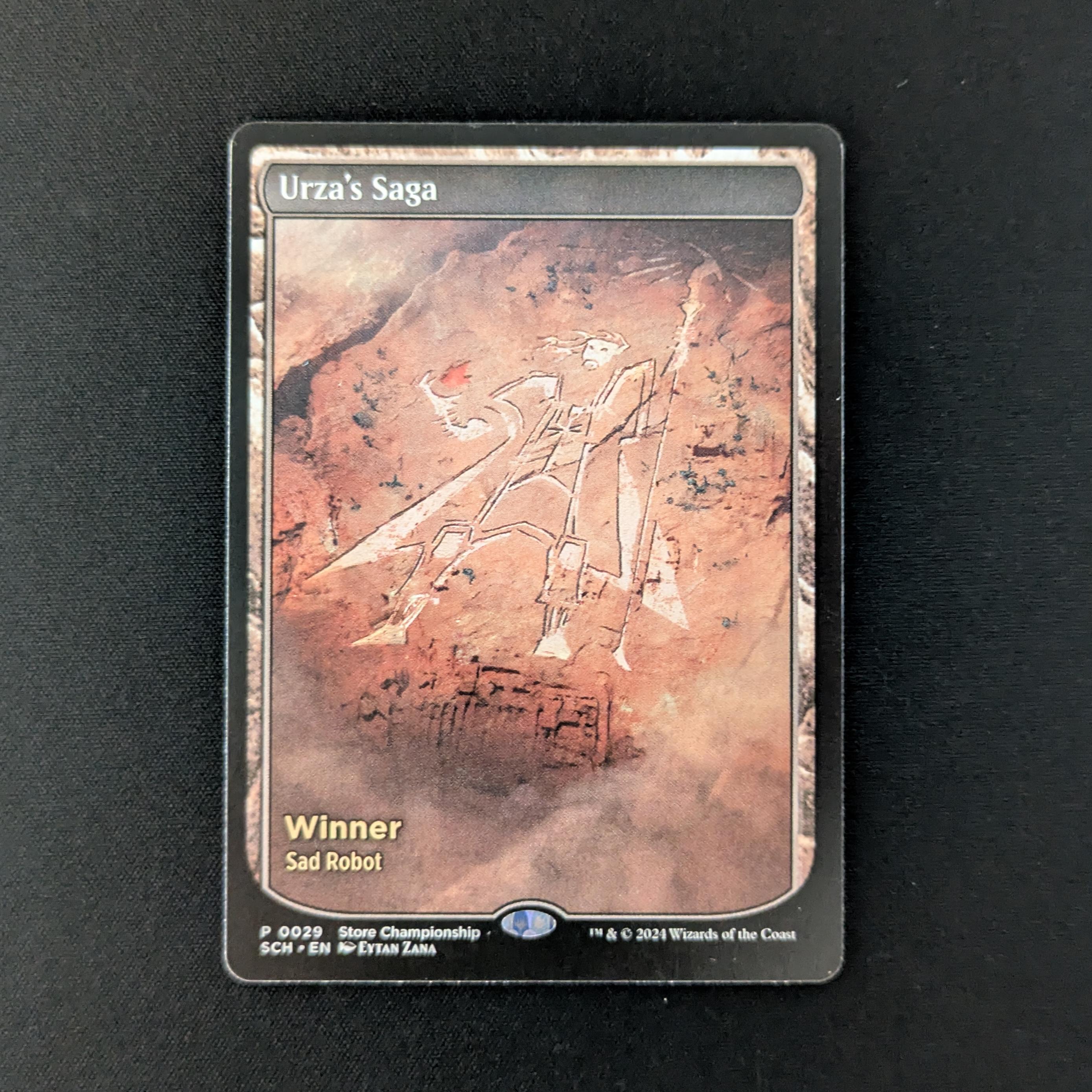 Urza's Saga - Store Championship Promos - NM, "Winner Sad Robot"