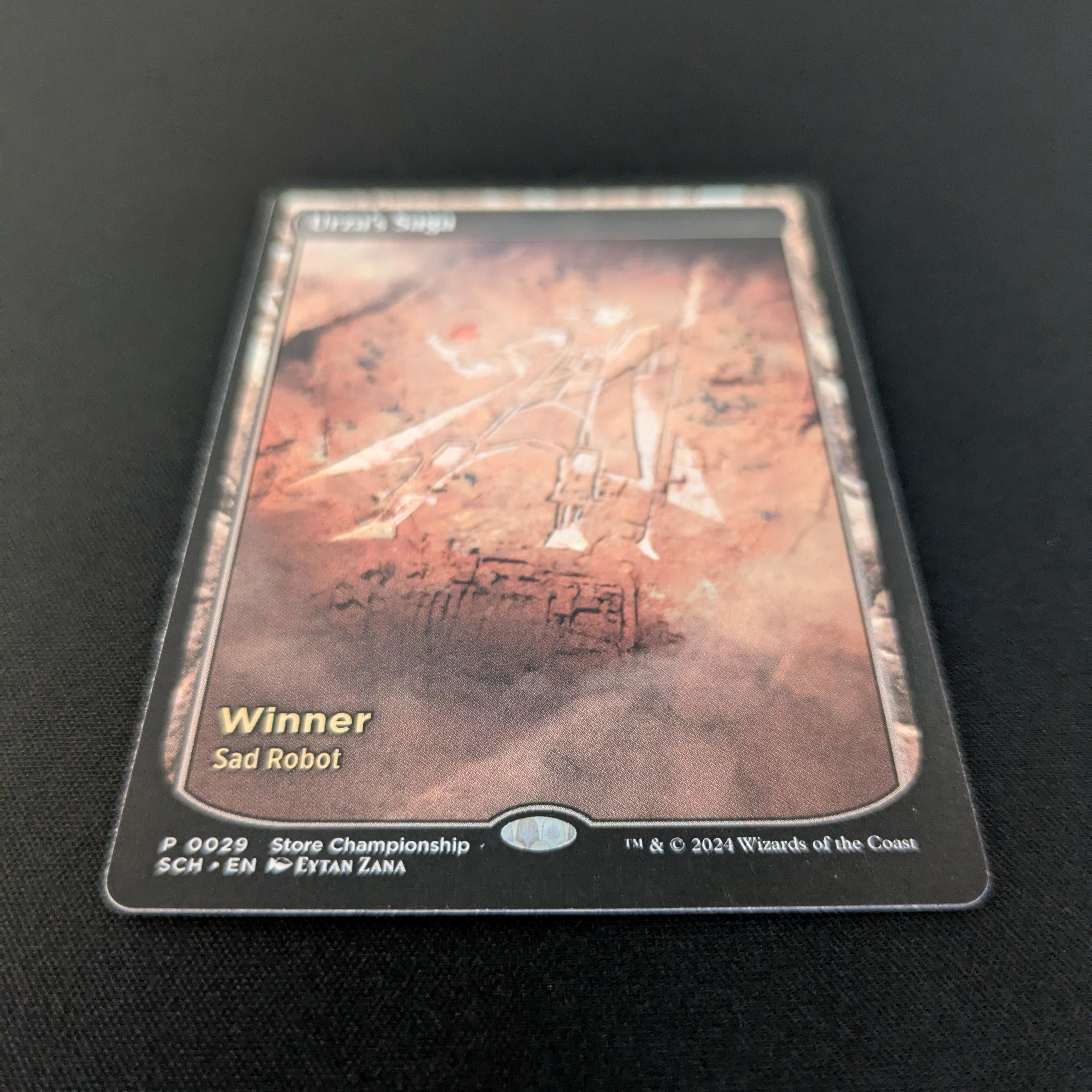Urza's Saga - Store Championship Promos - NM, "Winner Sad Robot"