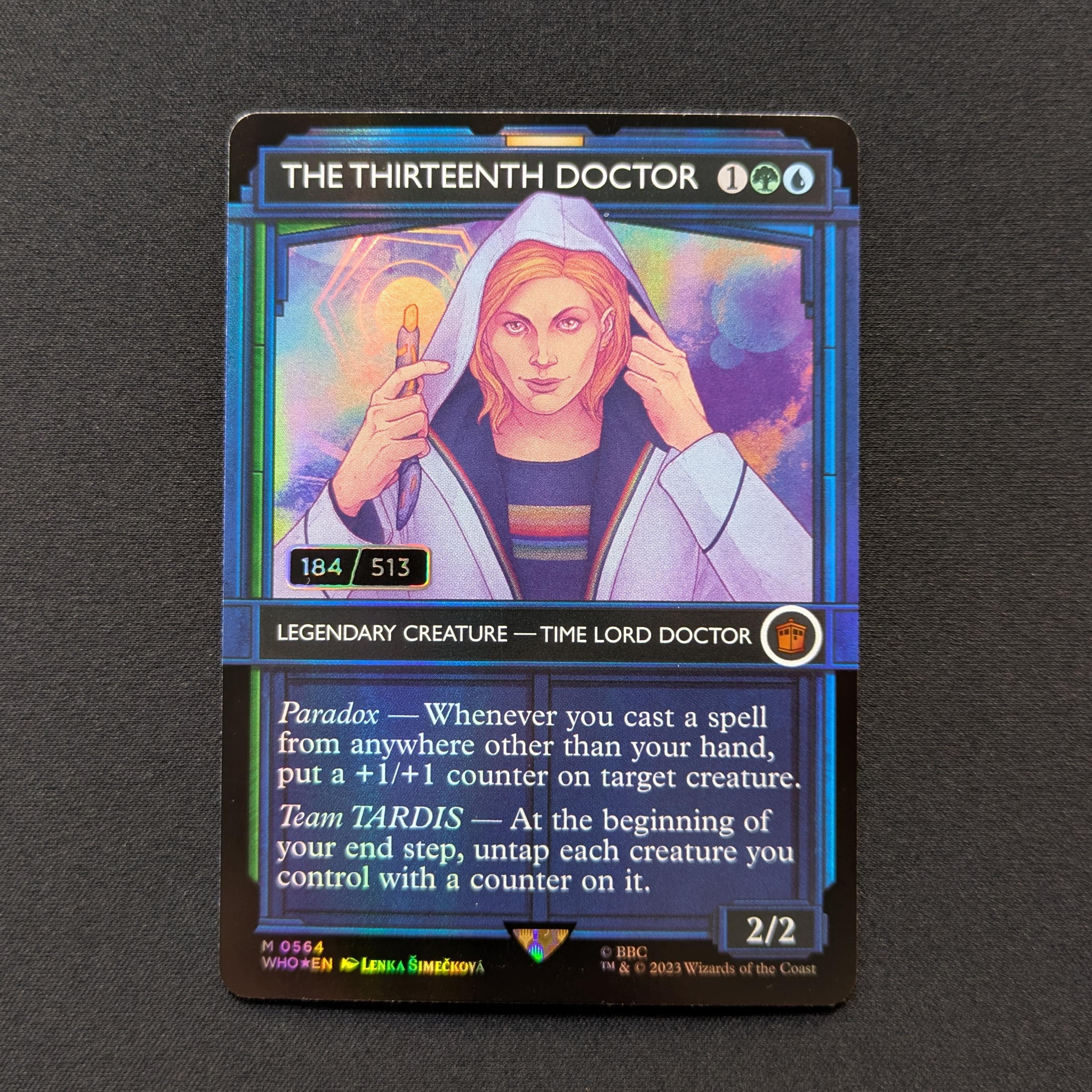 MTG Singles - [FOIL] The Thirteenth Doctor (Serialized) - Universes Beyond: Doctor Who: Extras - NM, 184/513 - 