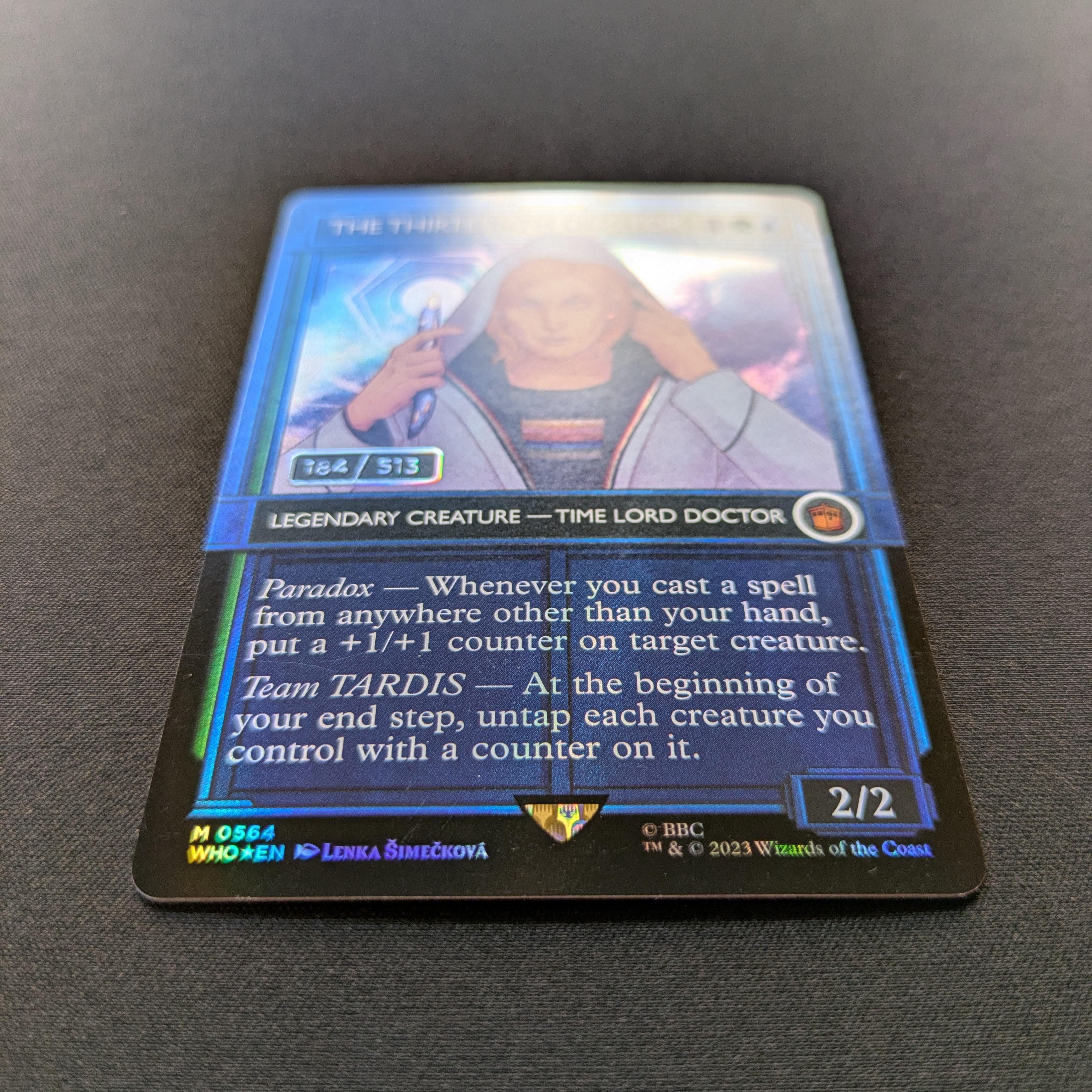 MTG Singles - [FOIL] The Thirteenth Doctor (Serialized) - Universes Beyond: Doctor Who: Extras - NM, 184/513 - 