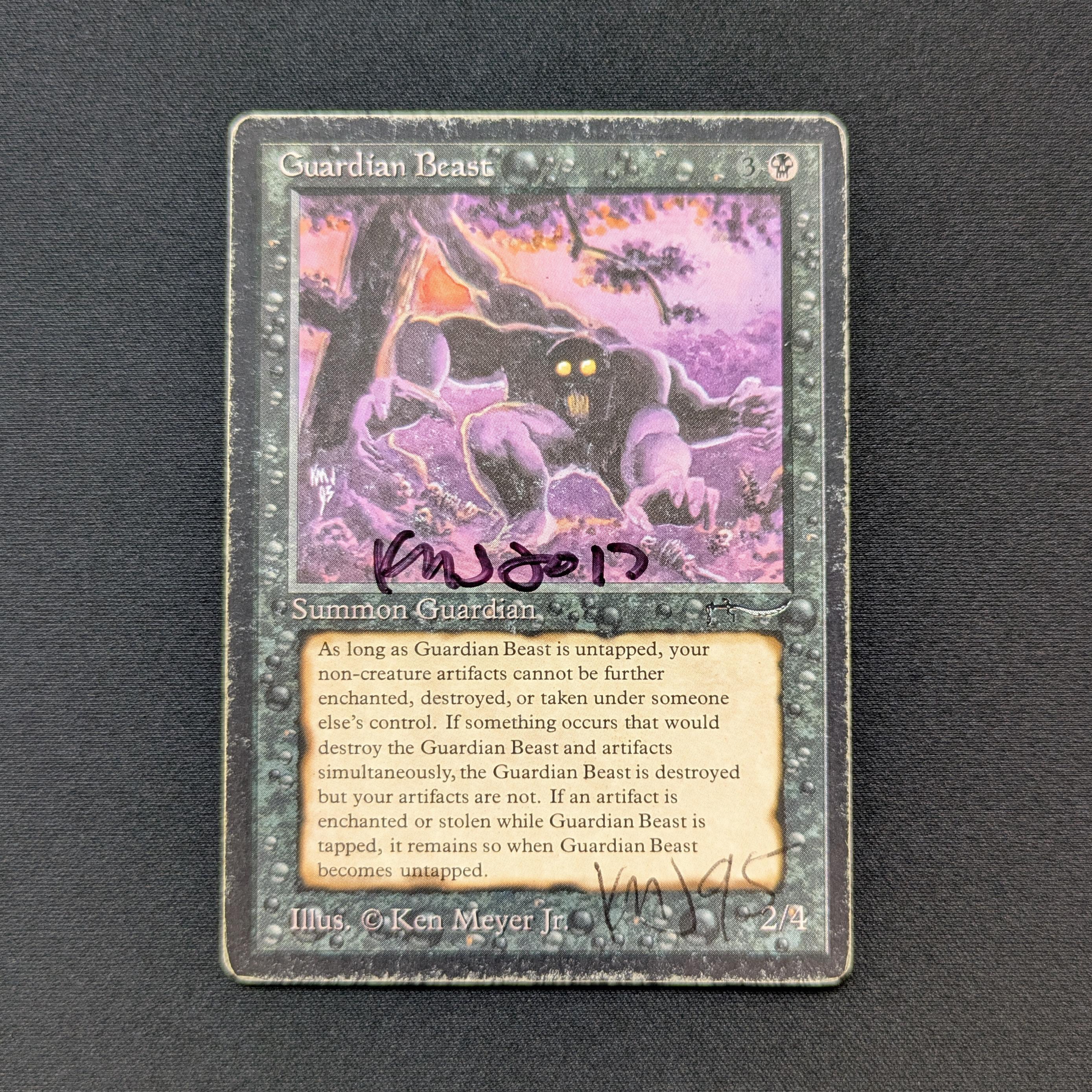 MTG Singles - Guardian Beast - Arabian Nights - PL - SIGNED - 28474