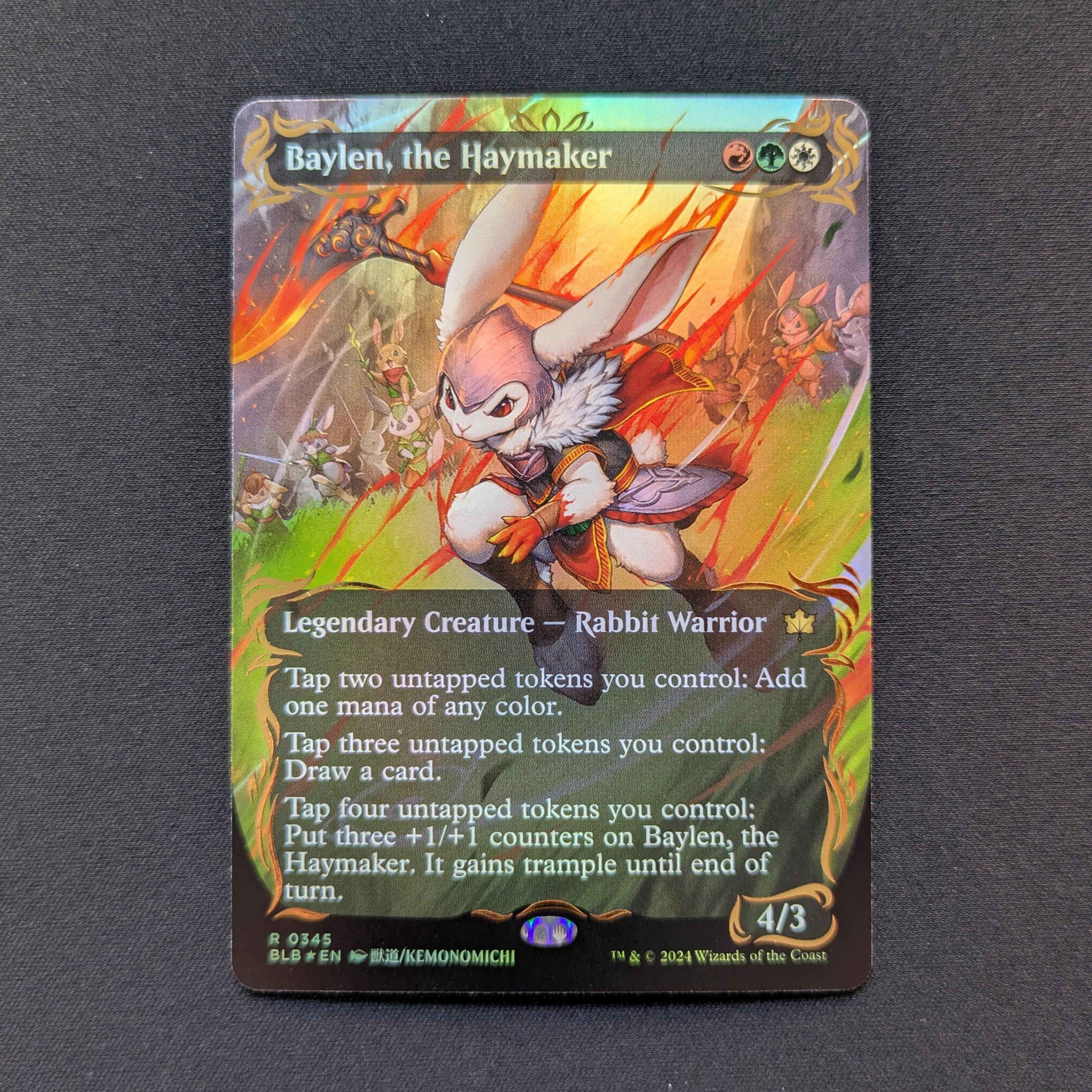 MTG Singles - [FOIL] Baylen, the Haymaker (Raised Foil) - Bloomburrow: Extras - EX - 