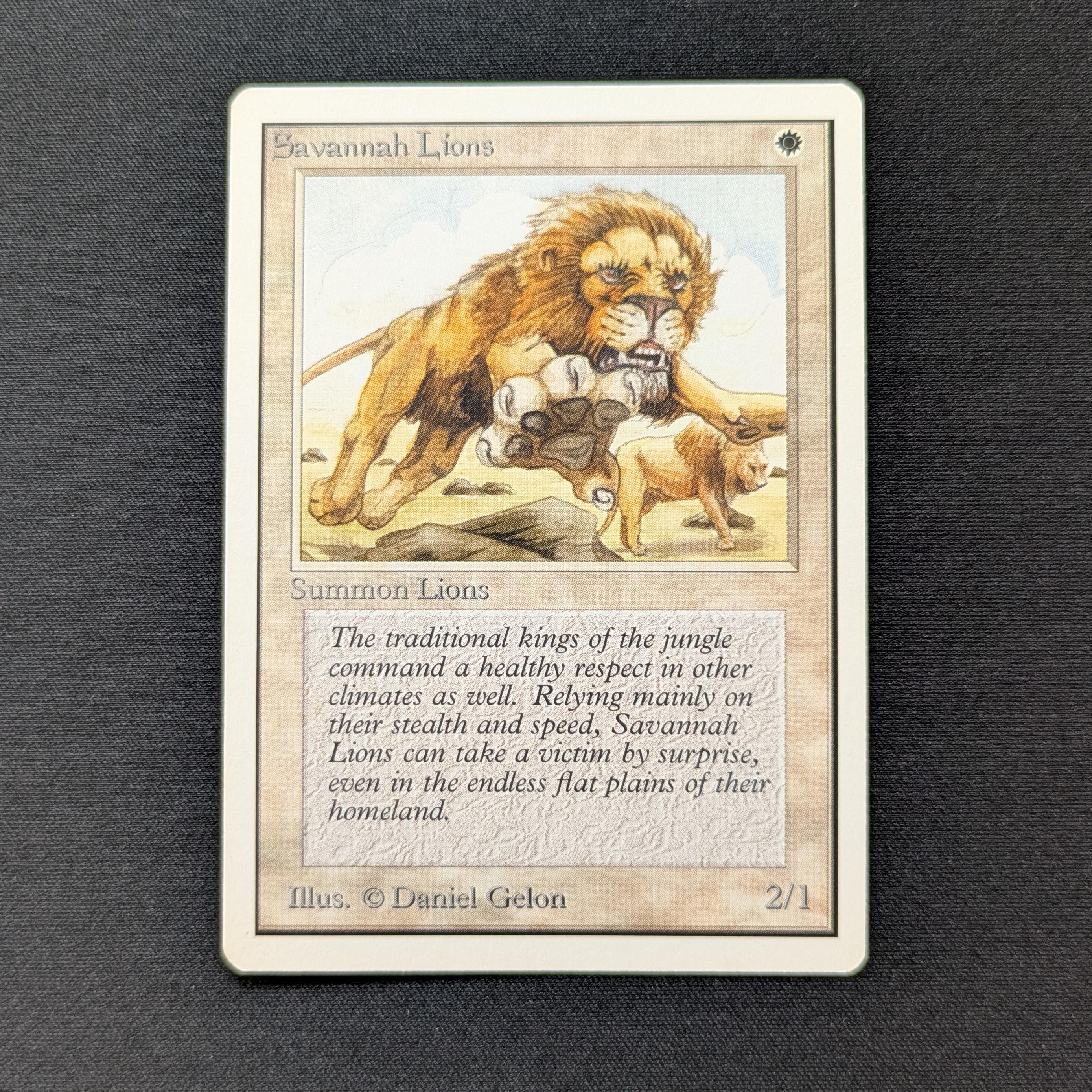 MTG Singles - Savannah Lions - Unlimited - EX - 28546