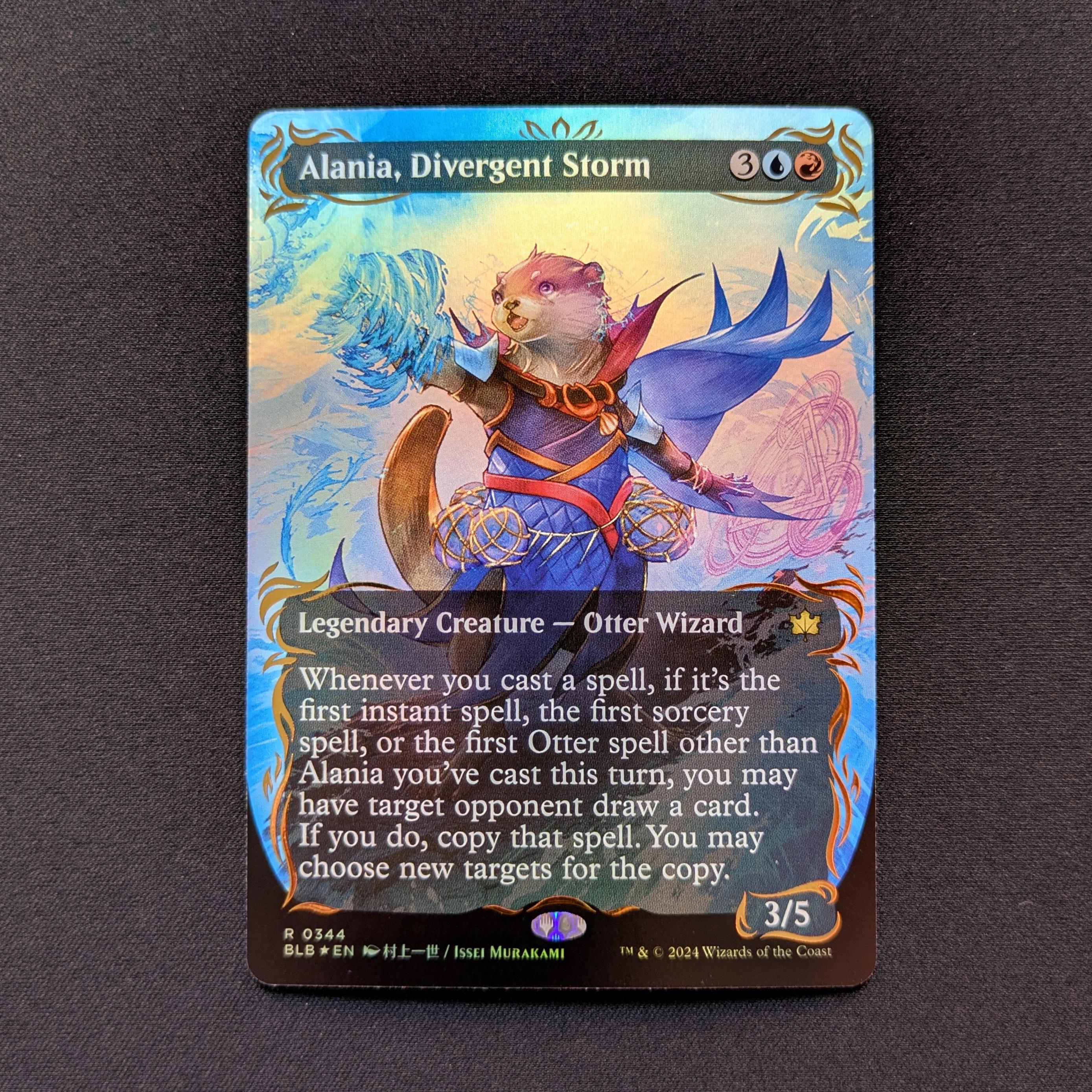 MTG Singles - [FOIL] Alania, Divergent Storm (Raised Foil) - Bloomburrow: Extras - NM - 