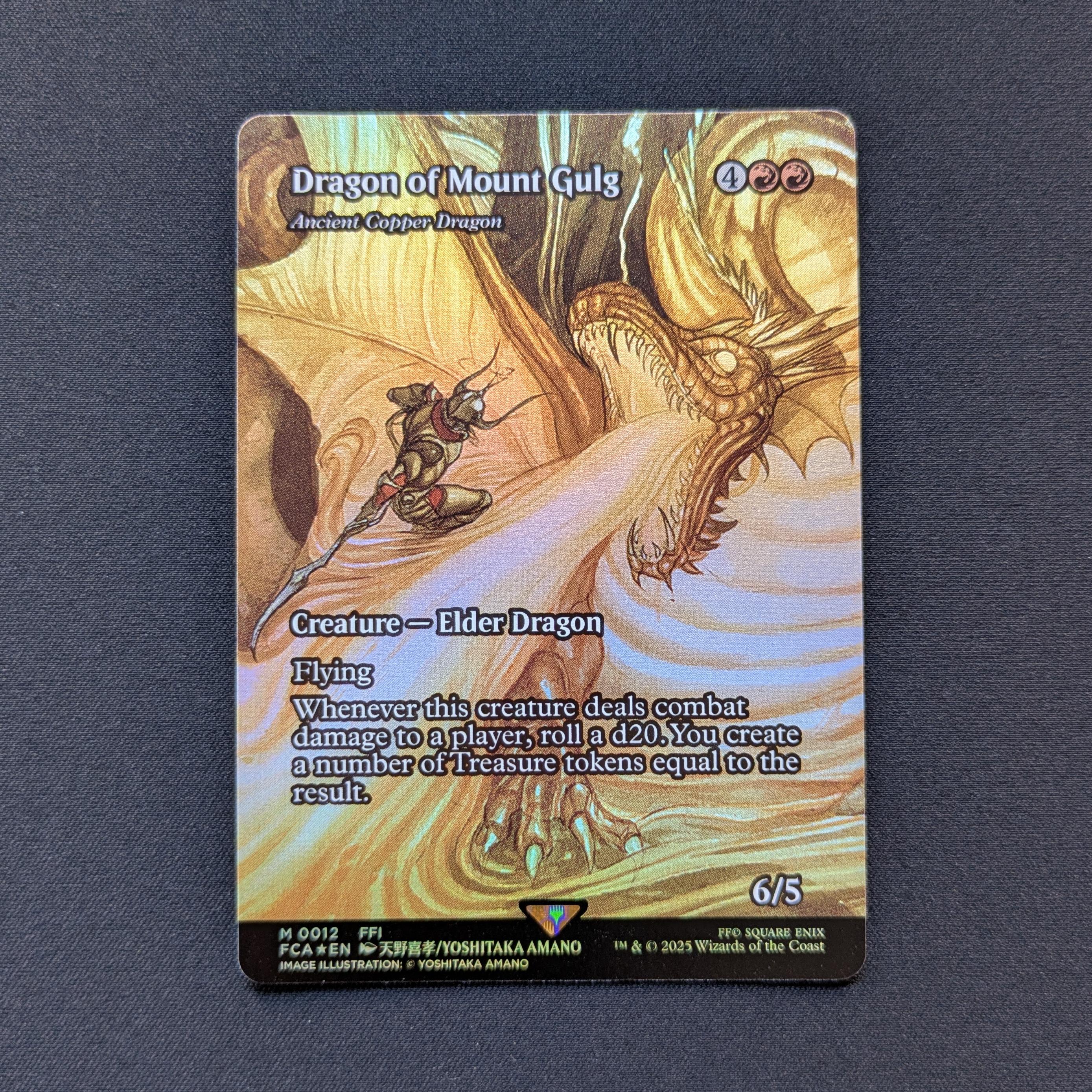 MTG Singles - [FOIL] Ancient Copper Dragon (Borderless) - Magic: The Gathering - FINAL FANTASY Through the Ages - NM - 