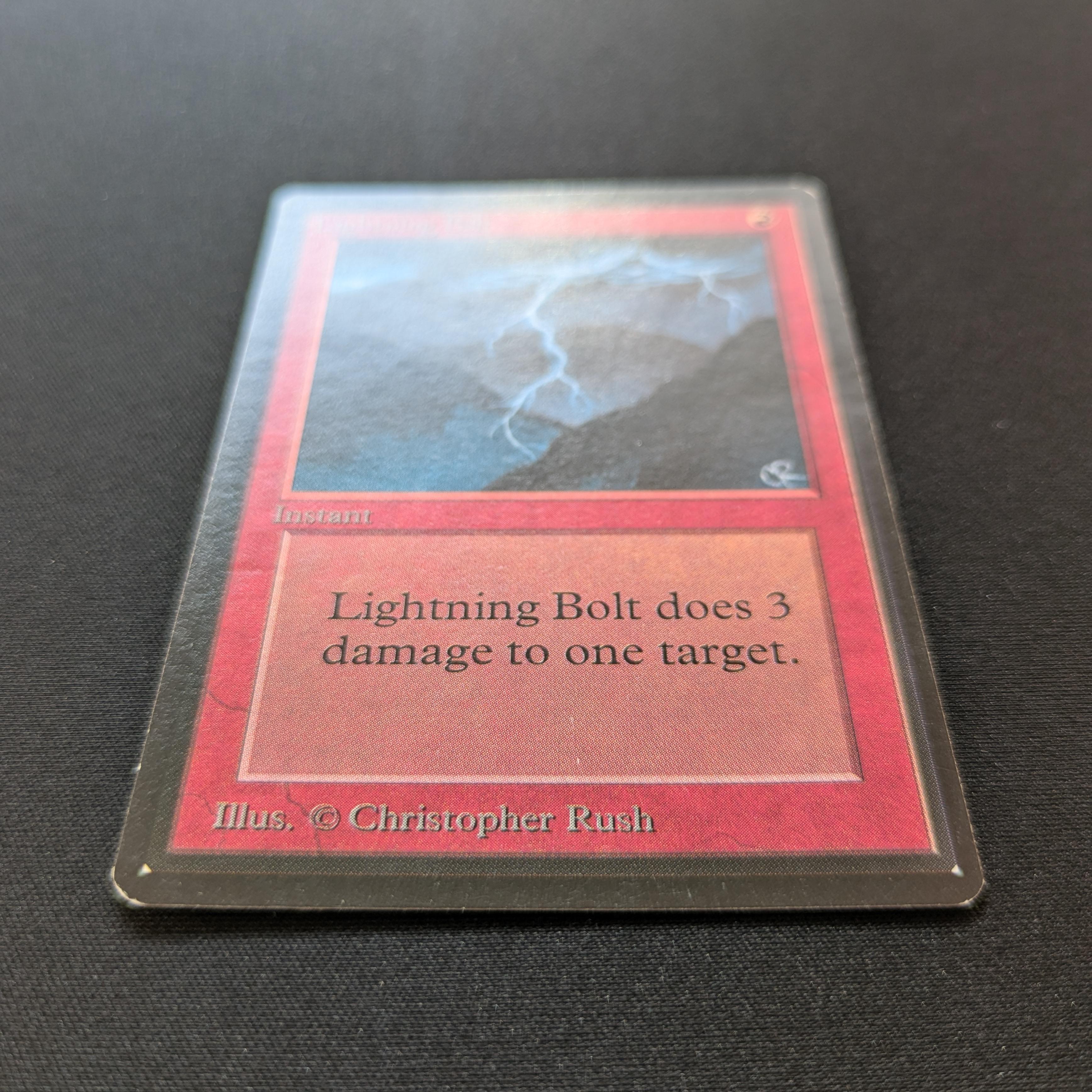 MTG 稲妻 Lightning Bolt ベータ LEB BETA PSA7 MTG 稲妻 Lightning