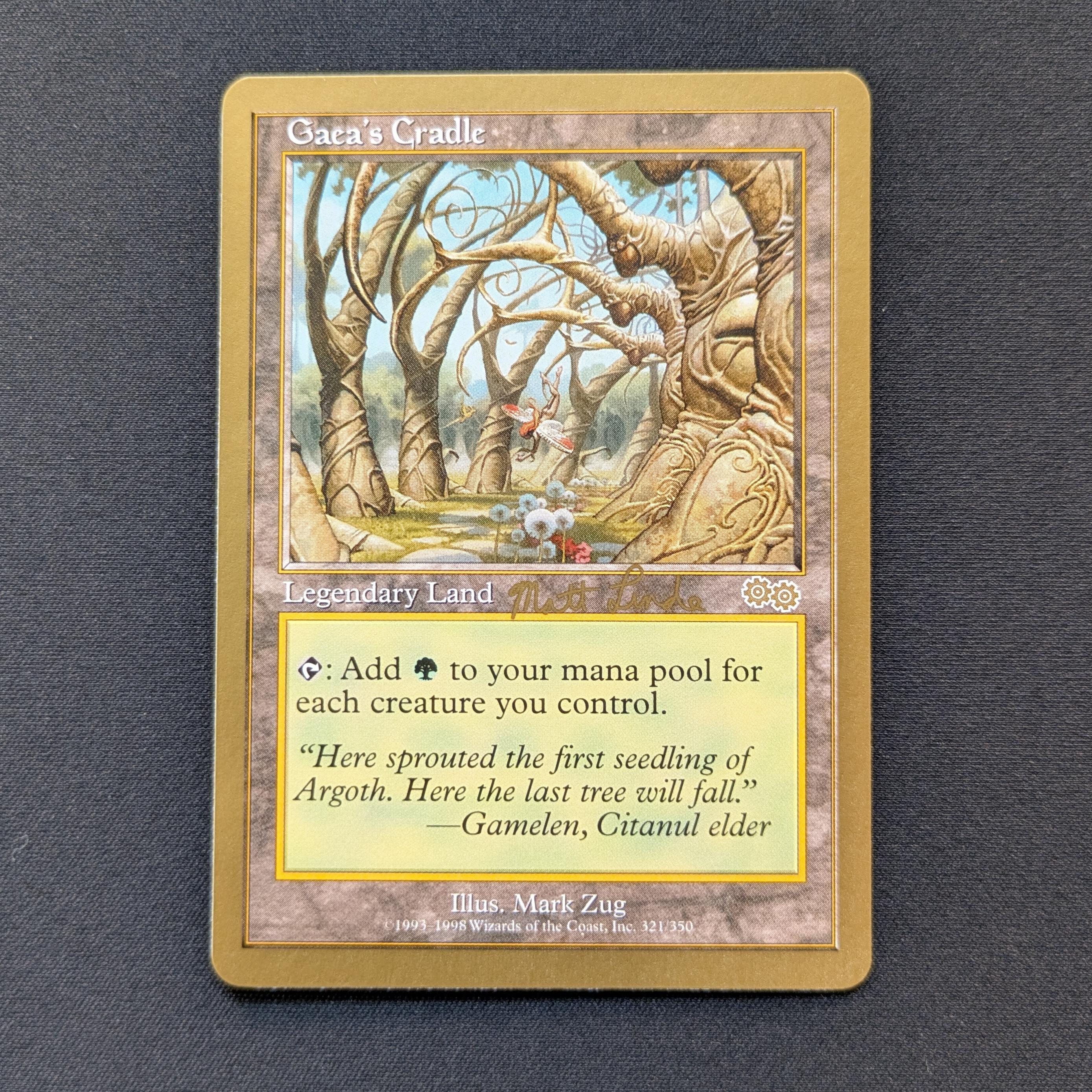 MTG Singles - Gaea's Cradle - WCD 1999: Matt Linde - NM - 