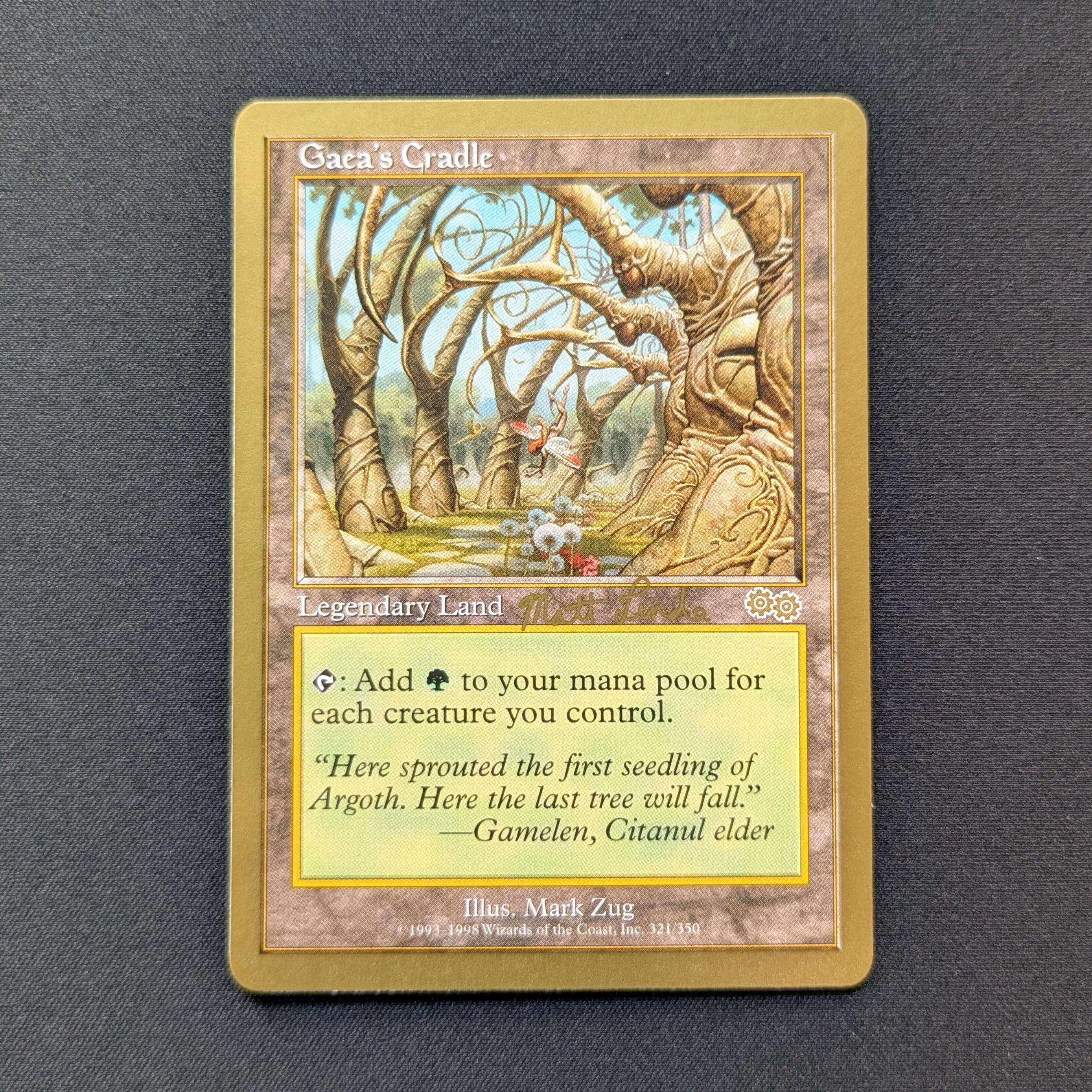 MTG Singles - Gaea's Cradle - WCD 1999: Matt Linde - NM - 