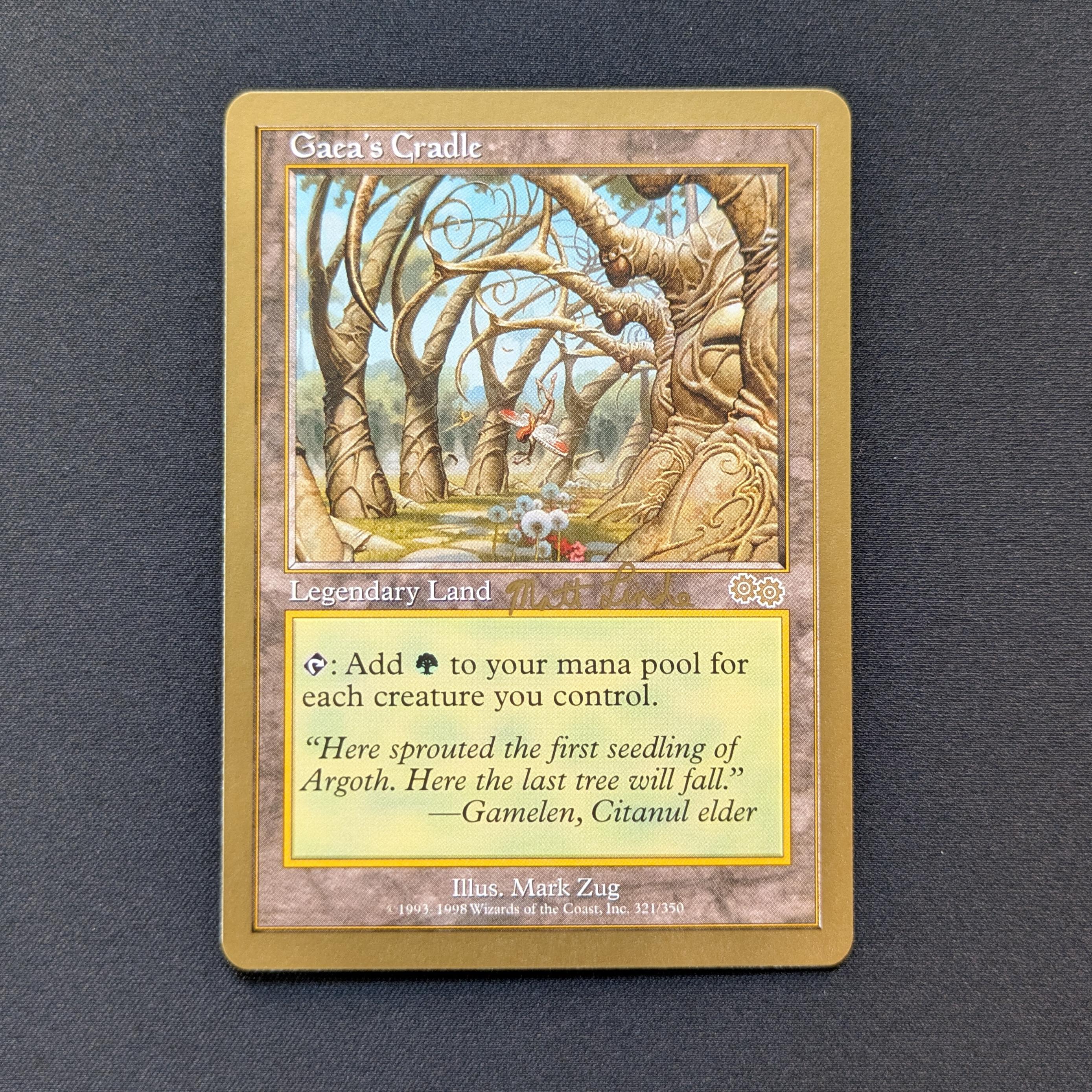 MTG Singles - Gaea's Cradle - WCD 1999: Matt Linde - NM - 