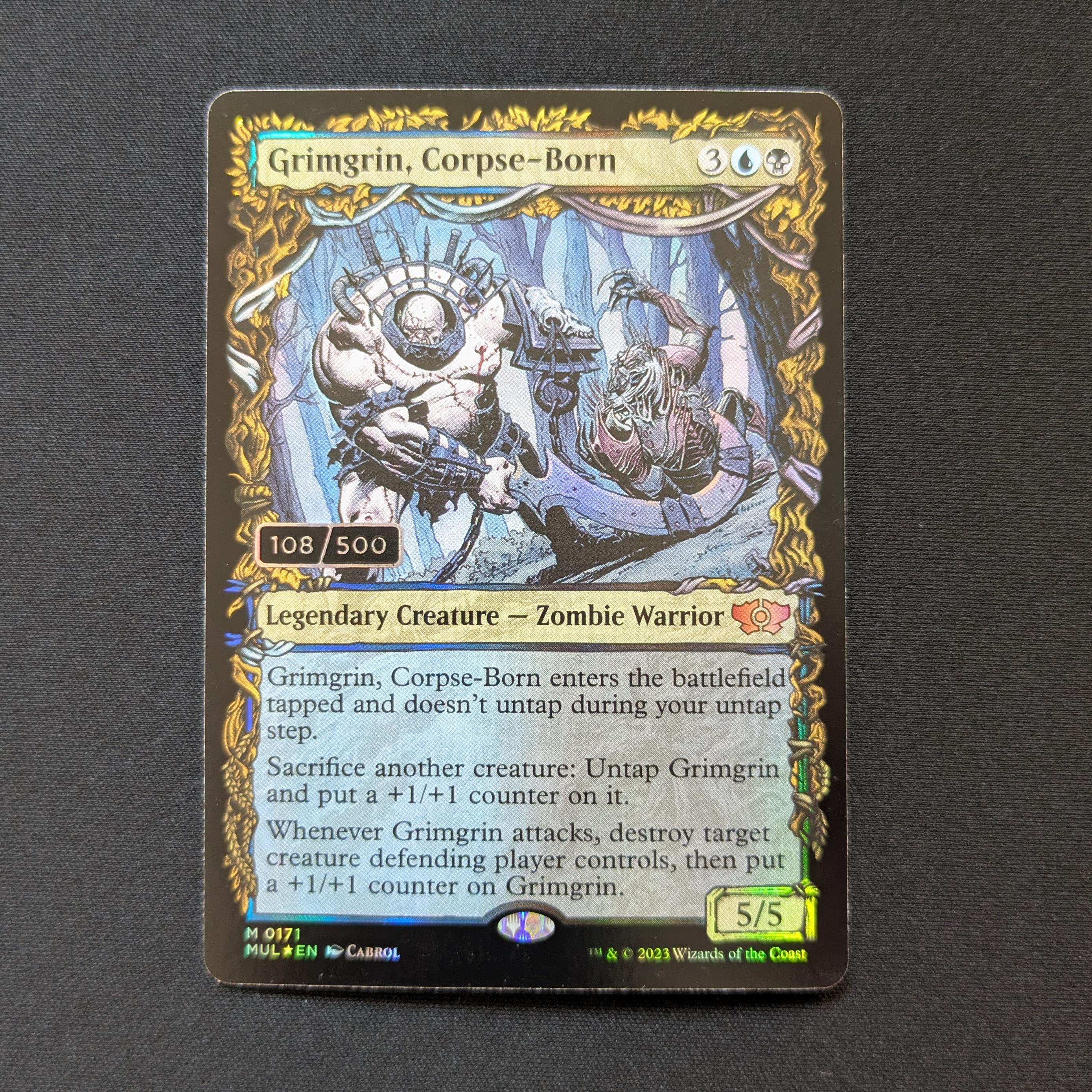 [FOIL] Grimgrin, Corpse-Born (Serialized) - Multiverse Legends - NM, 108/500