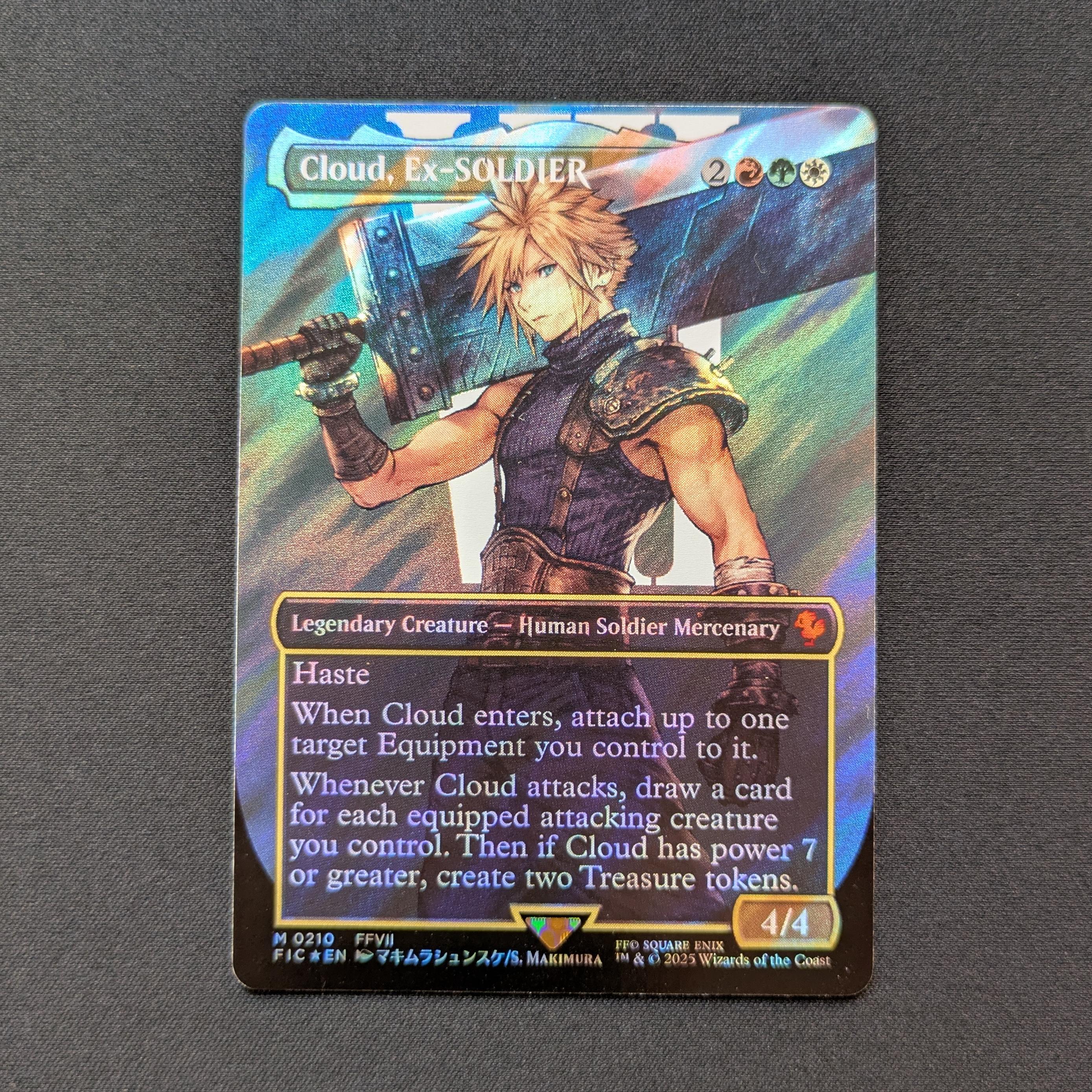 MTG Singles - [FOIL] Cloud, Ex-SOLDIER (Surge Foil) - Commander: Magic: The Gathering - FINAL FANTASY: Extras - NM - 