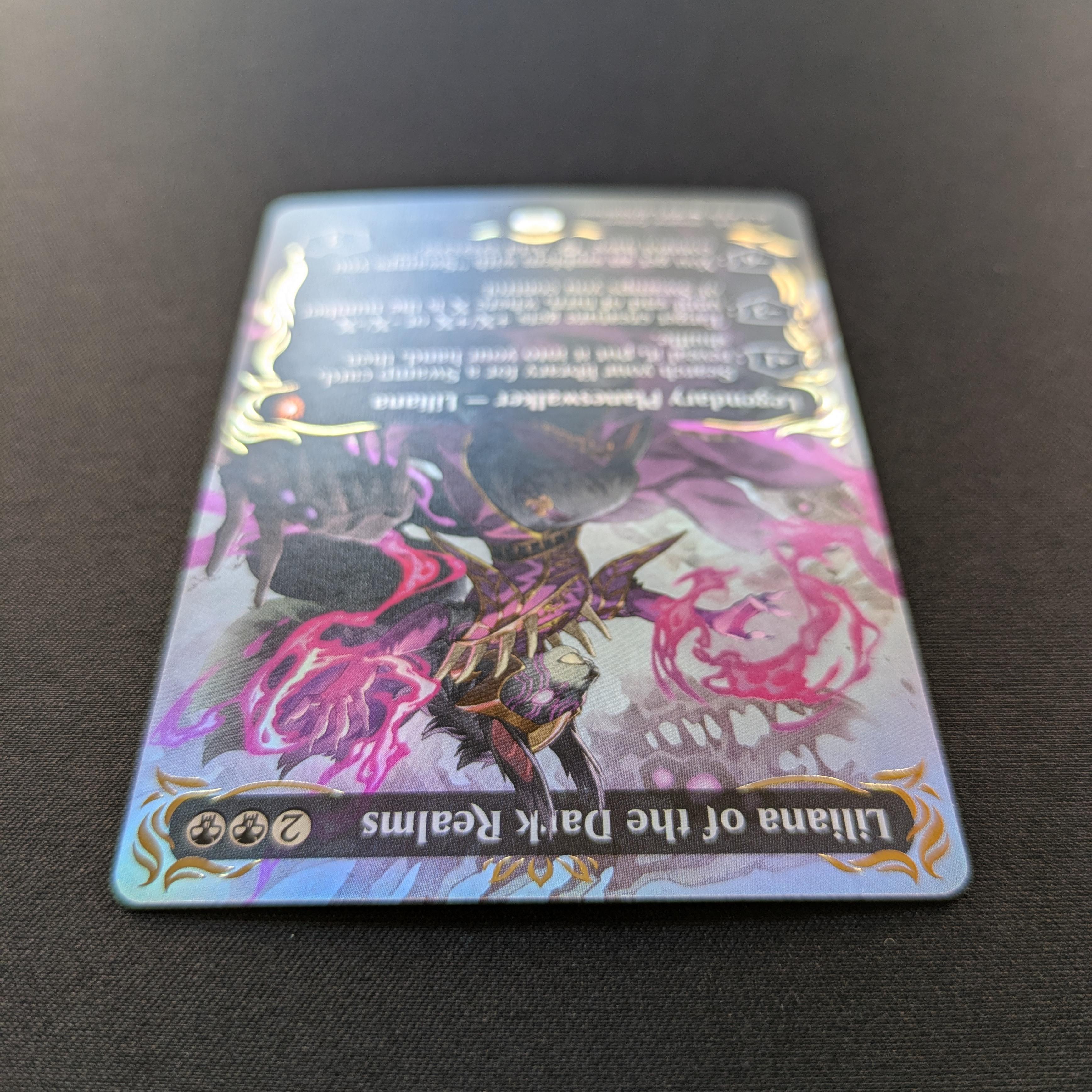 MTG Singles - [FOIL] Liliana of the Dark Realms (Raised Foil) - Commander: Bloomburrow: Extras - NM - 