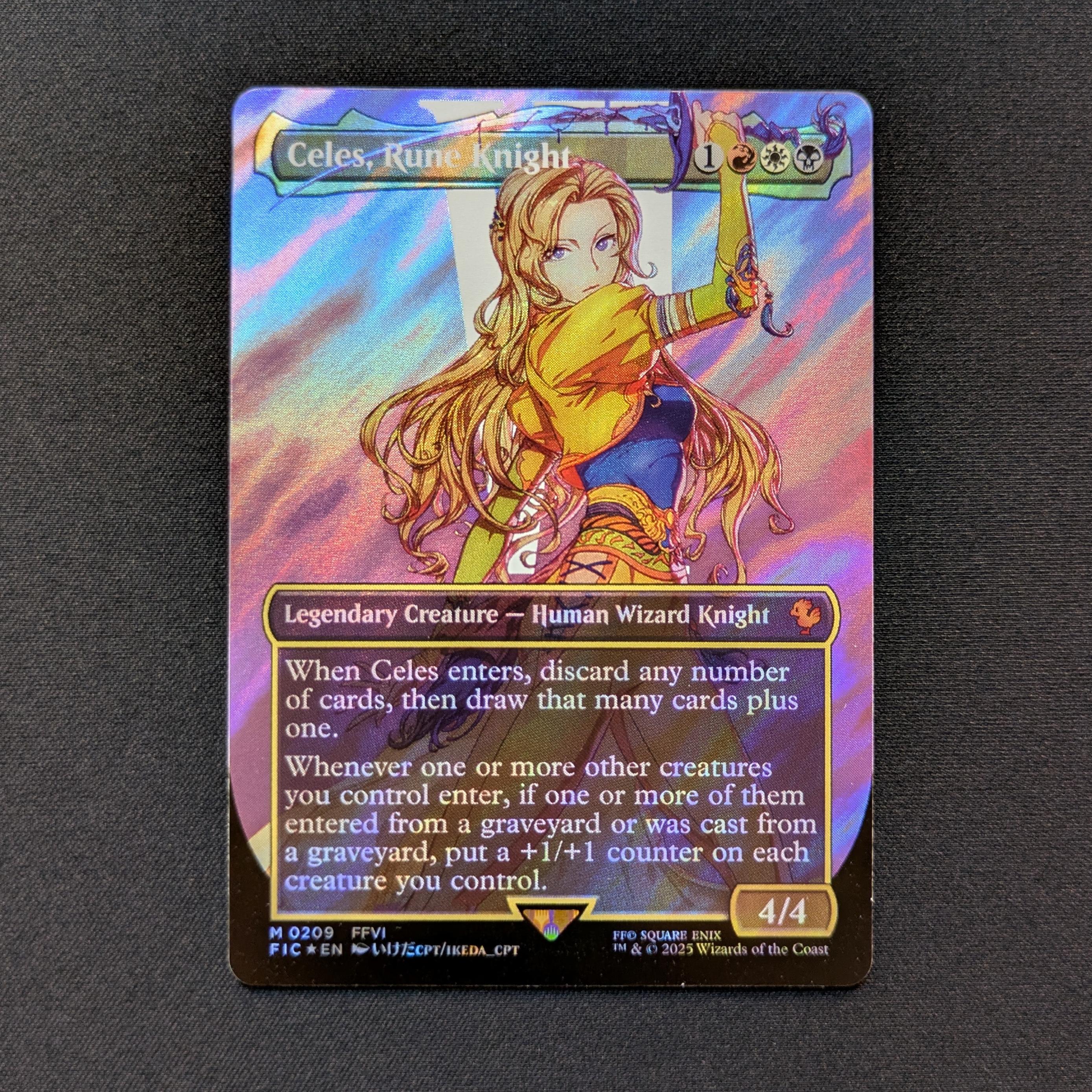 MTG Singles - [FOIL] Celes, Rune Knight (Surge Foil) - Commander: Magic: The Gathering - FINAL FANTASY: Extras - NM - 