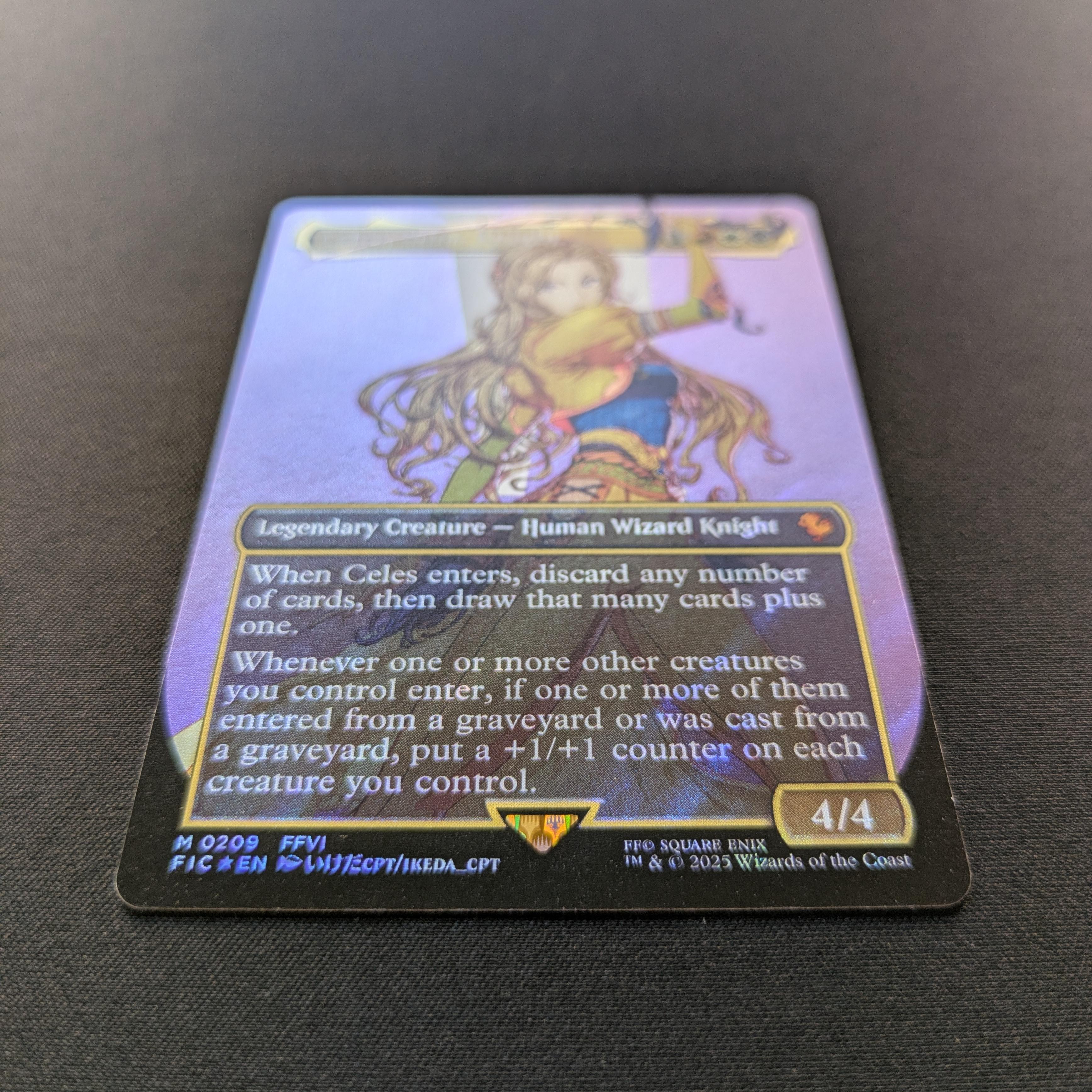 MTG Singles - [FOIL] Celes, Rune Knight (Surge Foil) - Commander: Magic: The Gathering - FINAL FANTASY: Extras - NM - 