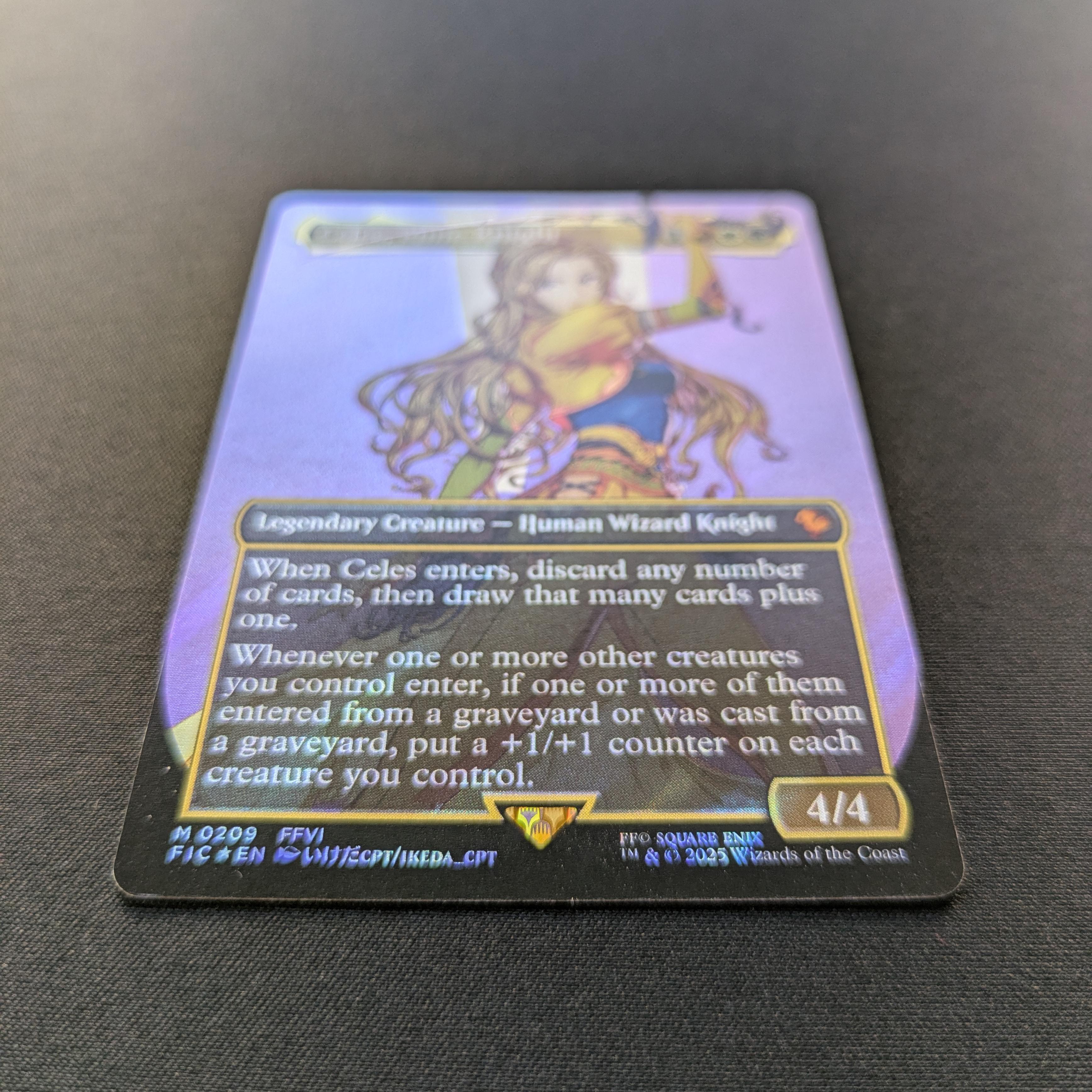 MTG Singles - [FOIL] Celes, Rune Knight (Surge Foil) - Commander: Magic: The Gathering - FINAL FANTASY: Extras - NM - 