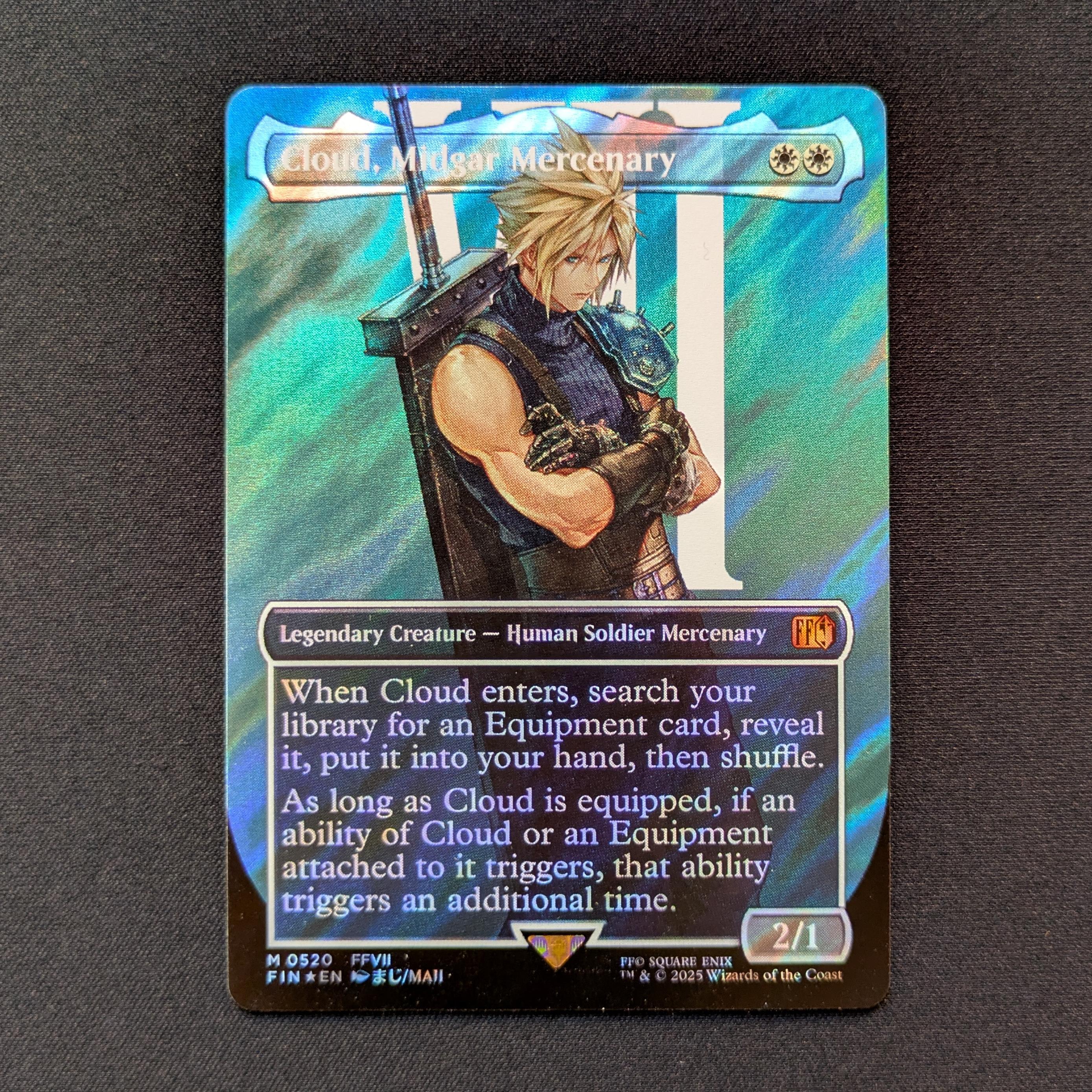 [FOIL] Cloud, Midgar Mercenary (Surge Foil) - Magic: The Gathering - FINAL FANTASY: Extras - NM