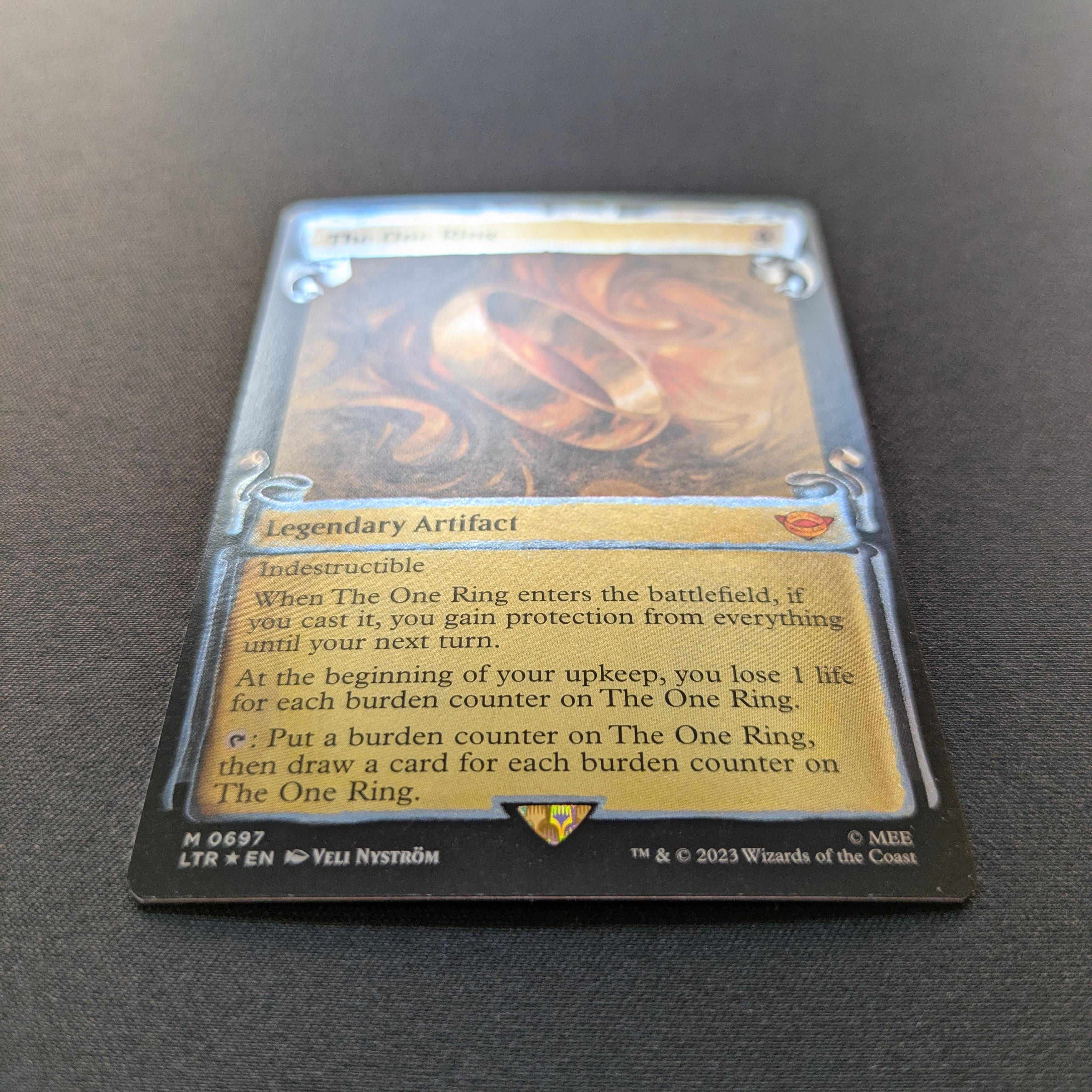 MTG Singles - [FOIL] The One Ring - The Lord of the Rings: Tales of Middle-earth Holiday Release - NM - 