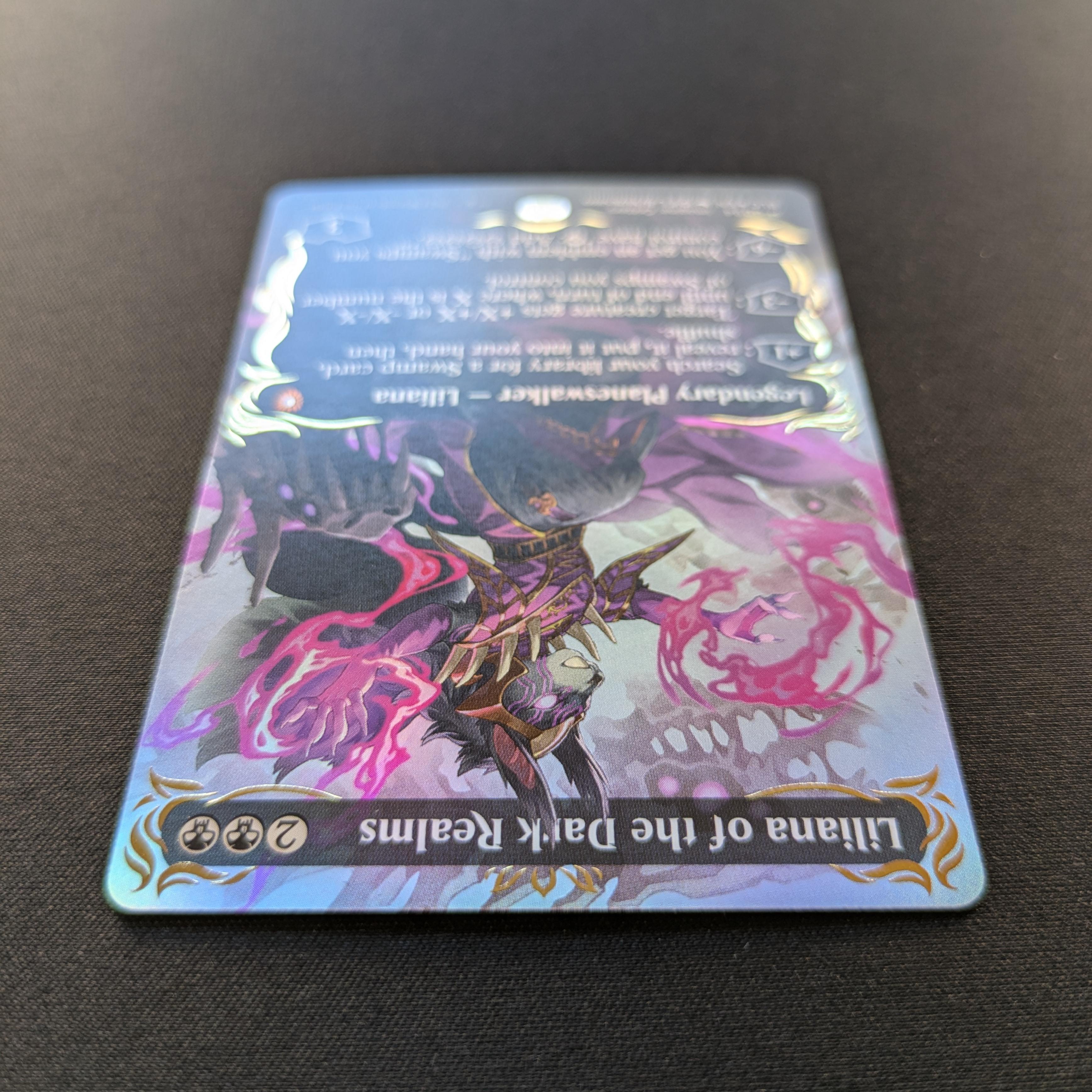 MTG Singles - [FOIL] Liliana of the Dark Realms (Raised Foil) - Commander: Bloomburrow: Extras - NM - 