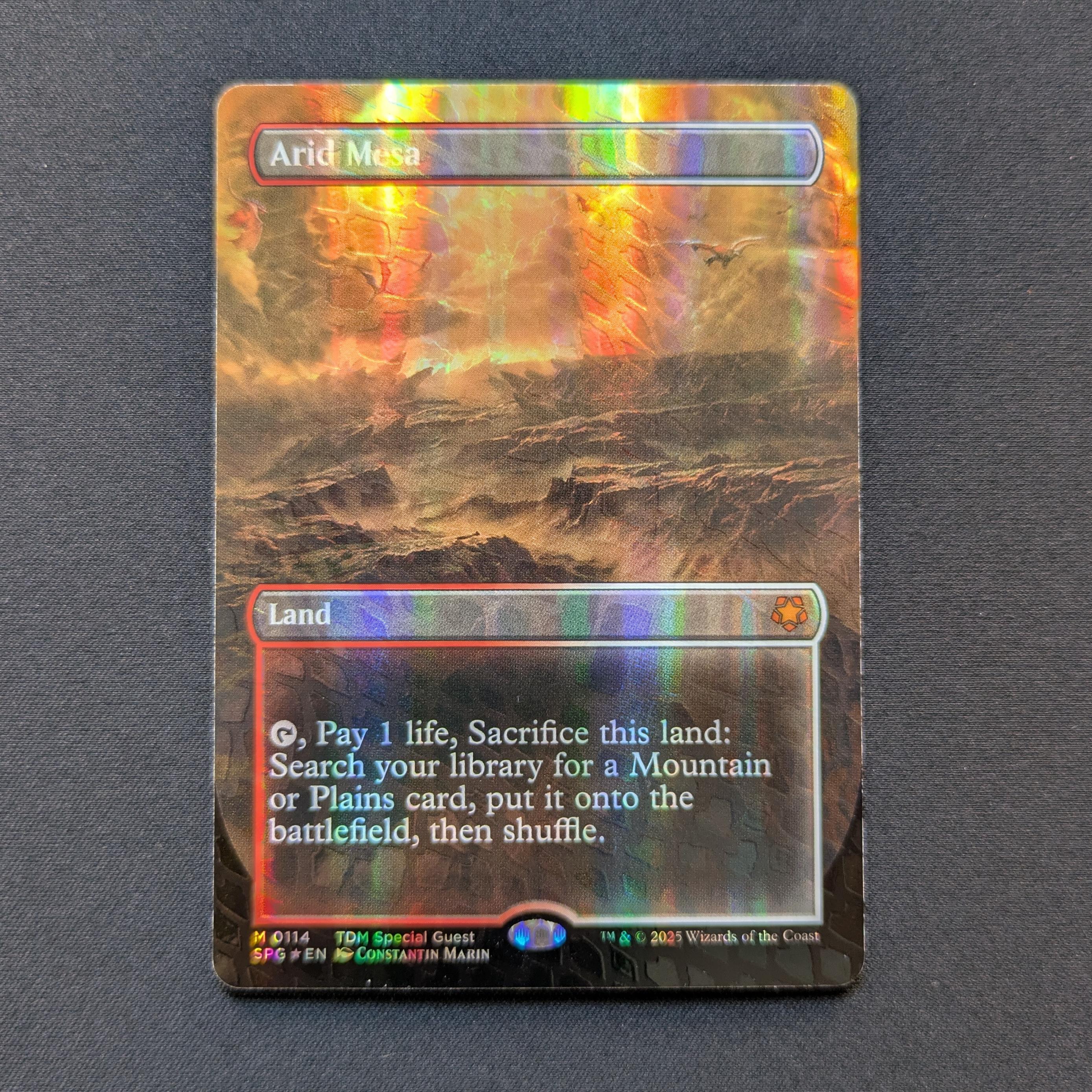 MTG Singles - [FOIL] Arid Mesa (Dragonscale Foil) - Special Guests - NM - 