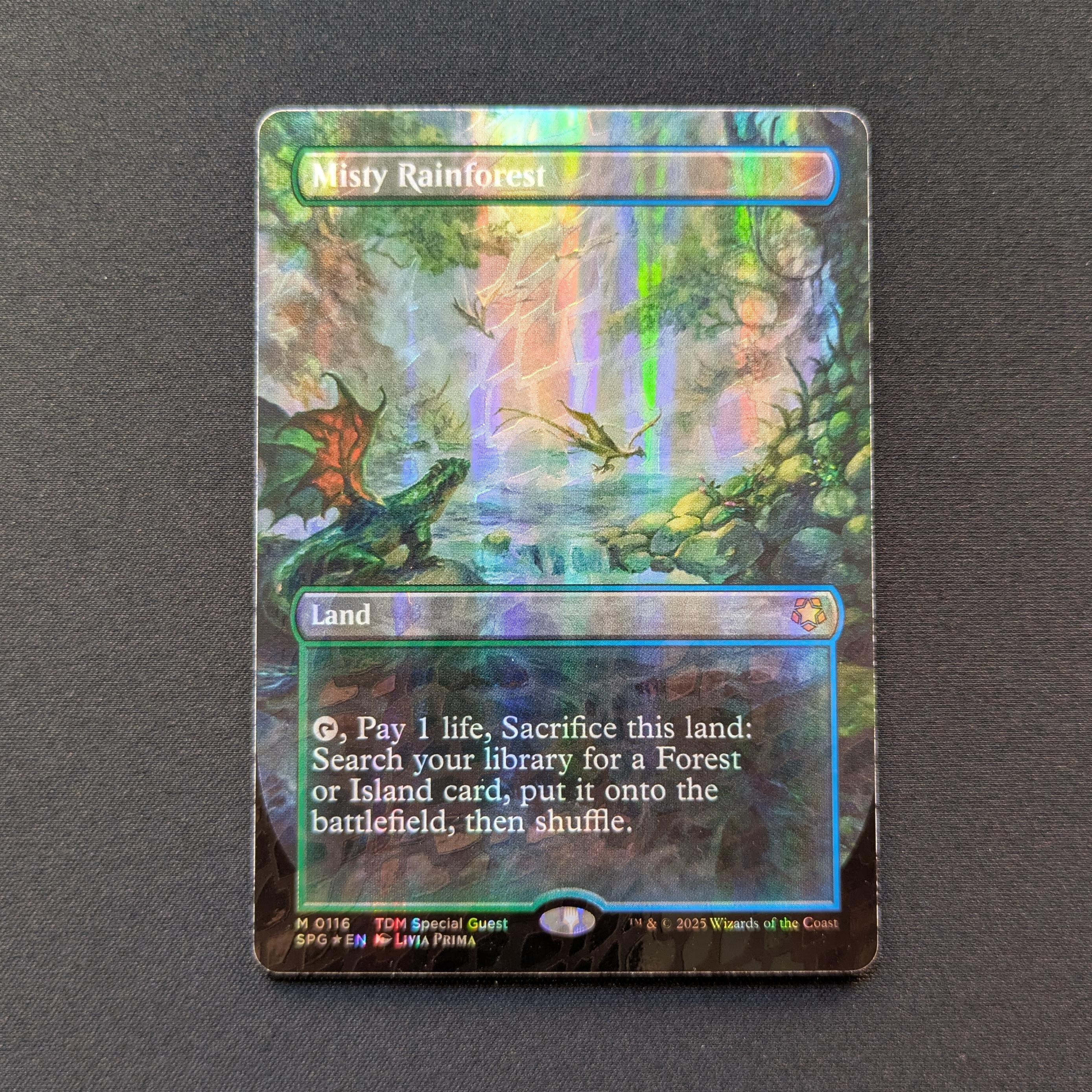 [FOIL] Misty Rainforest (Dragonscale Foil) - Special Guests - NM