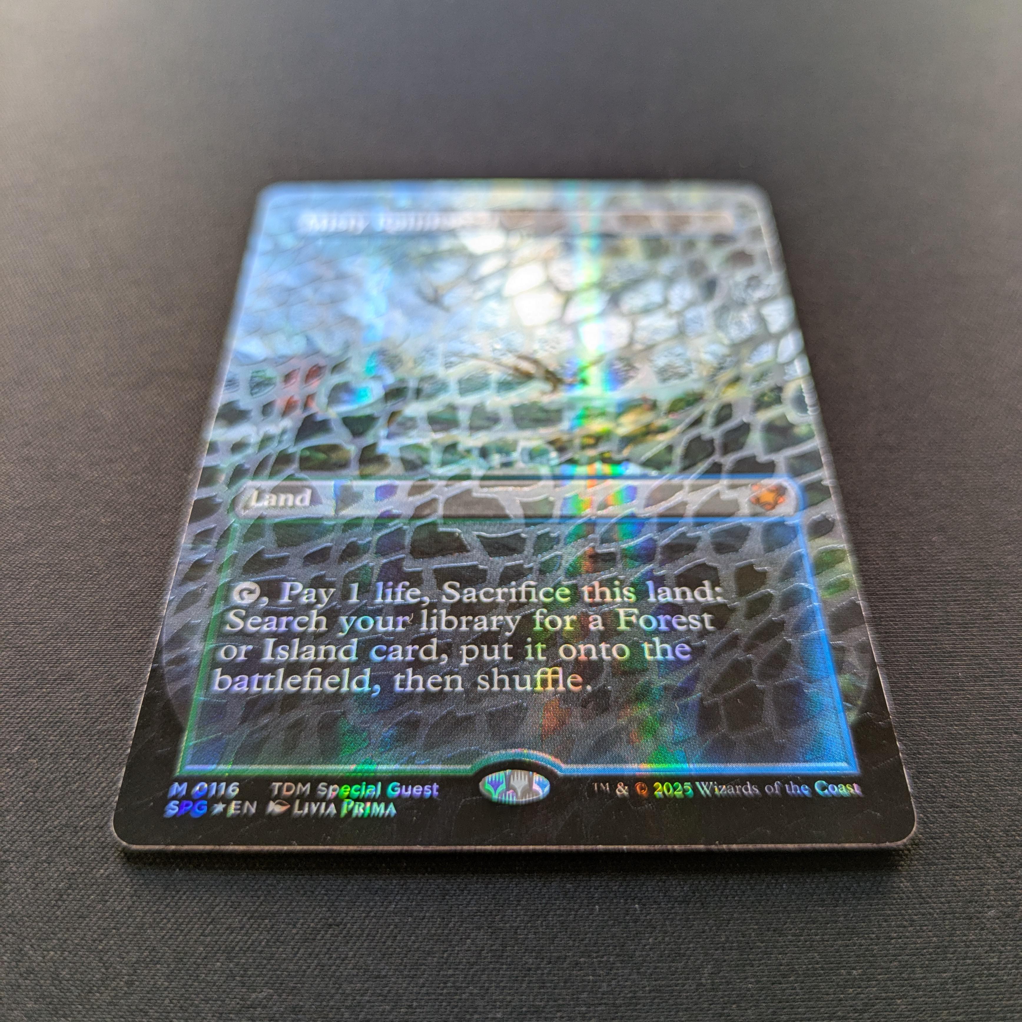 MTG Singles - [FOIL] Misty Rainforest (Dragonscale Foil) - Special Guests - NM - 